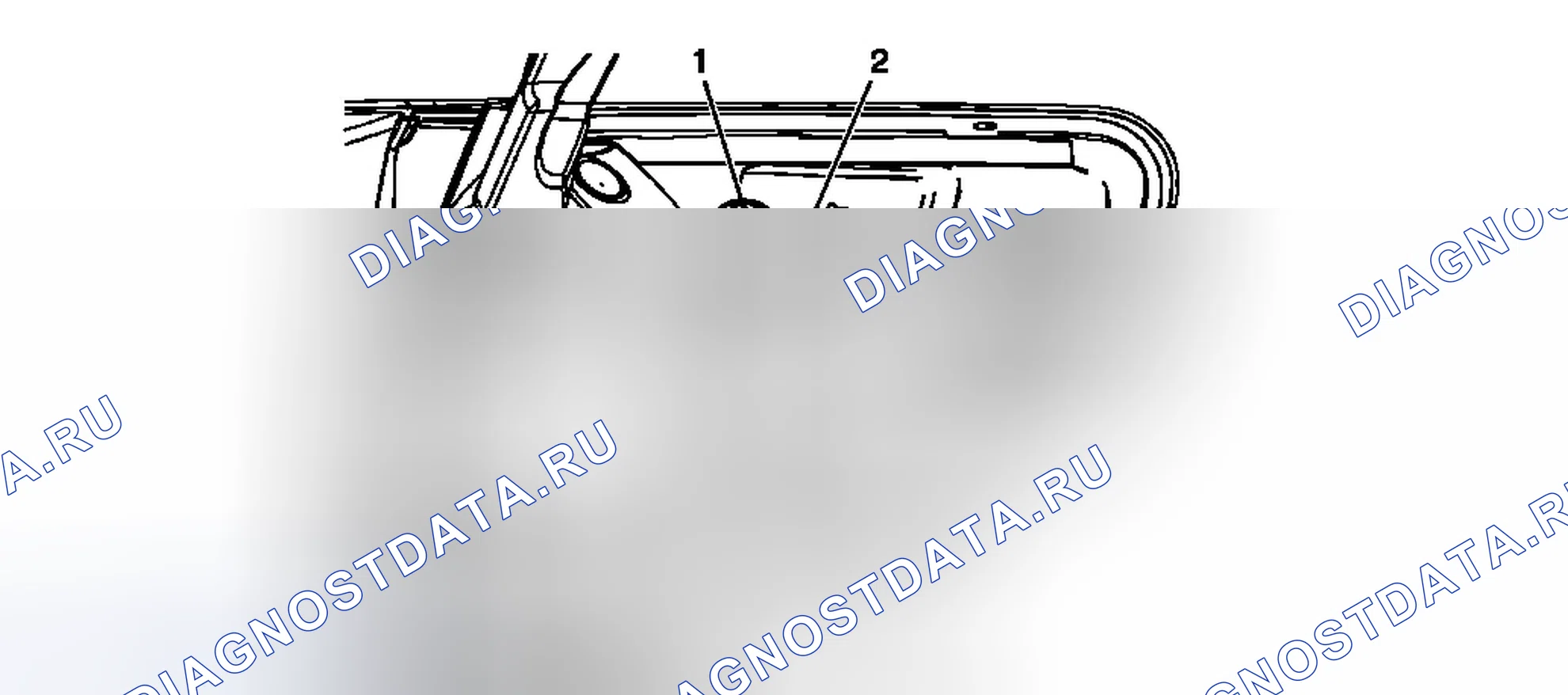 Рис. 93: Замена лампы заднего габарита (Acadia). Chevrolet Traverse I