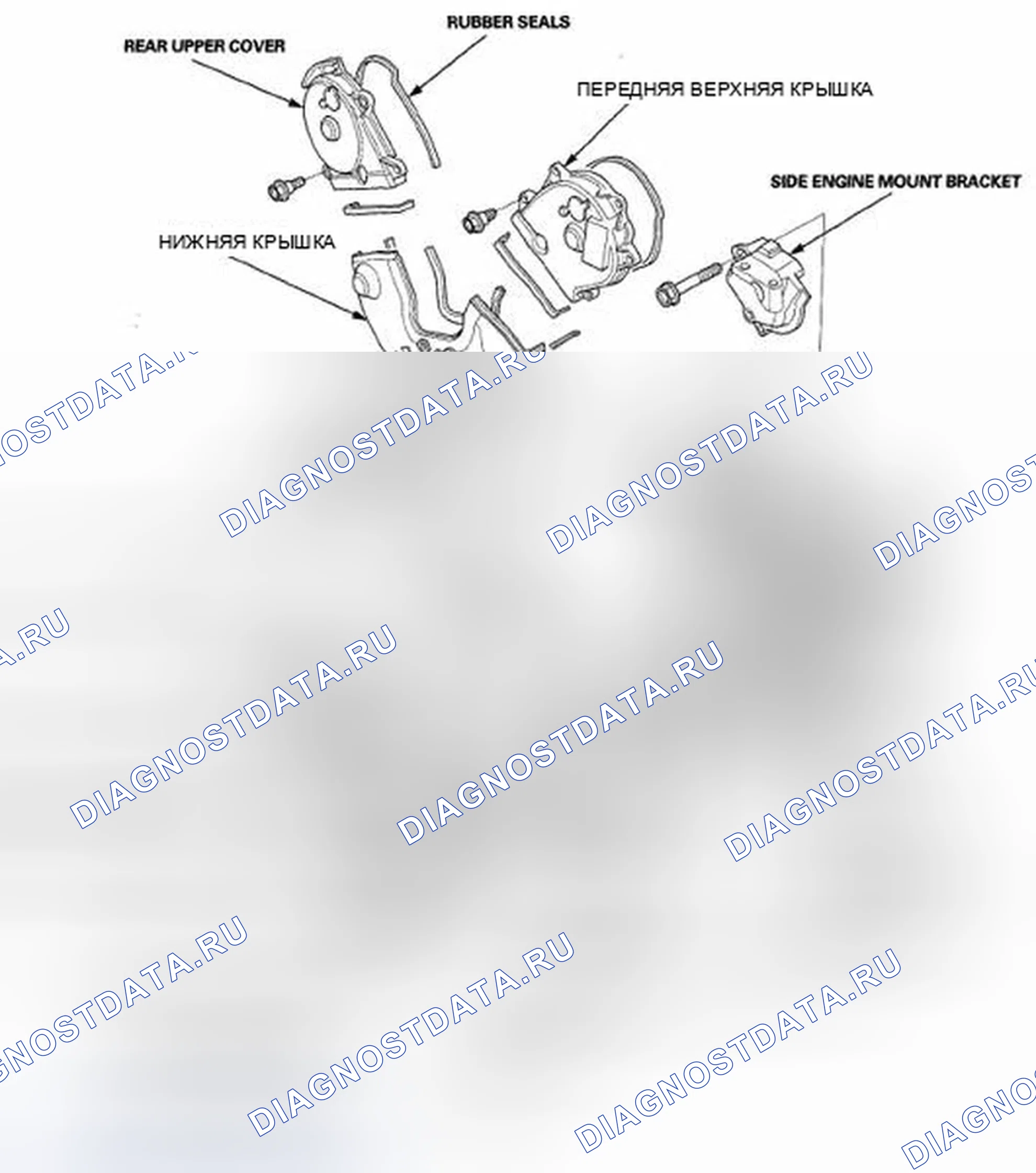 Рис. 197: Индекс расположения компонентов. Honda Accord VIII