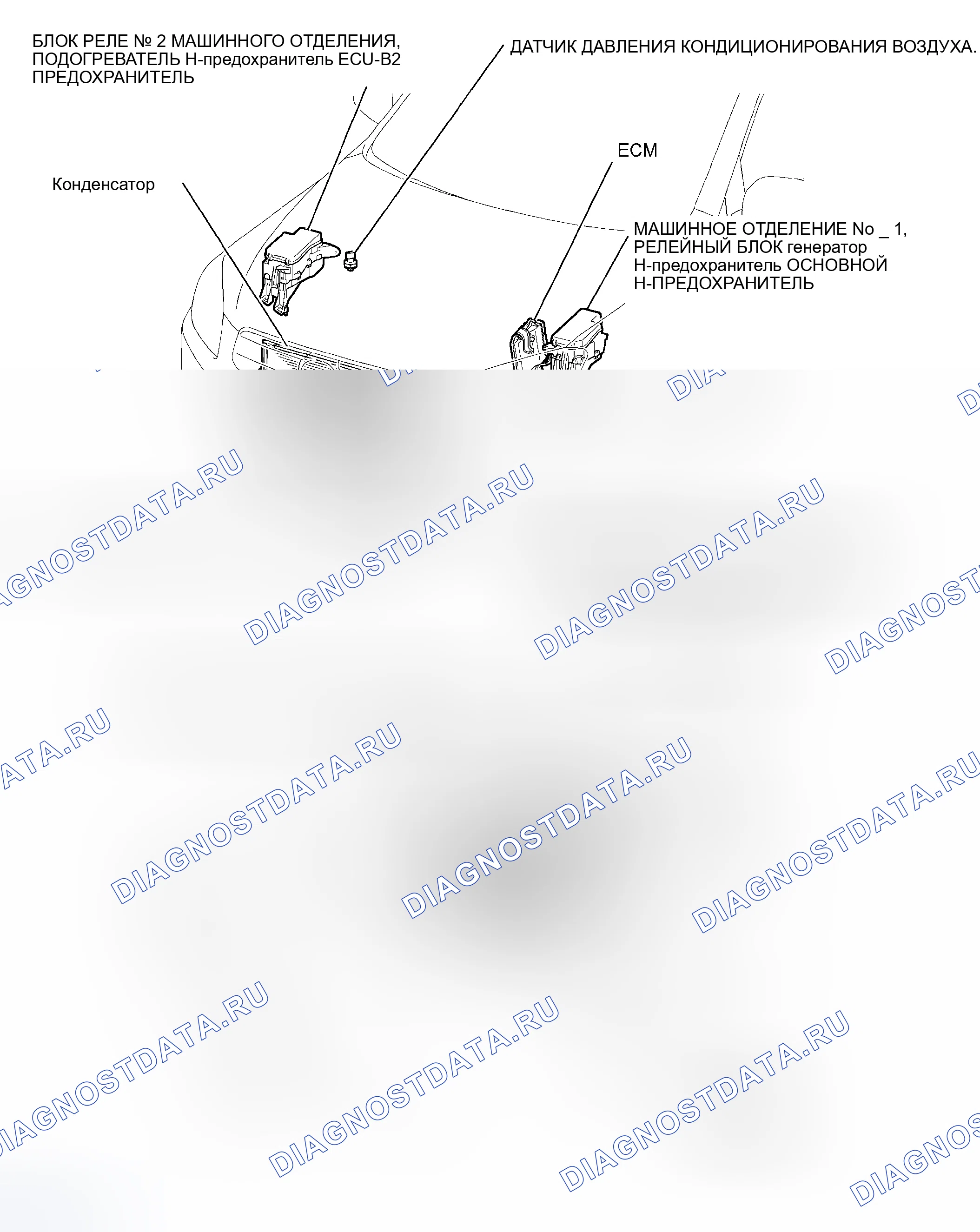 Рис. 4: РАСПОЛОЖЕНИЕ ДЕТАЛЕЙ. Toyota RAV4 III
