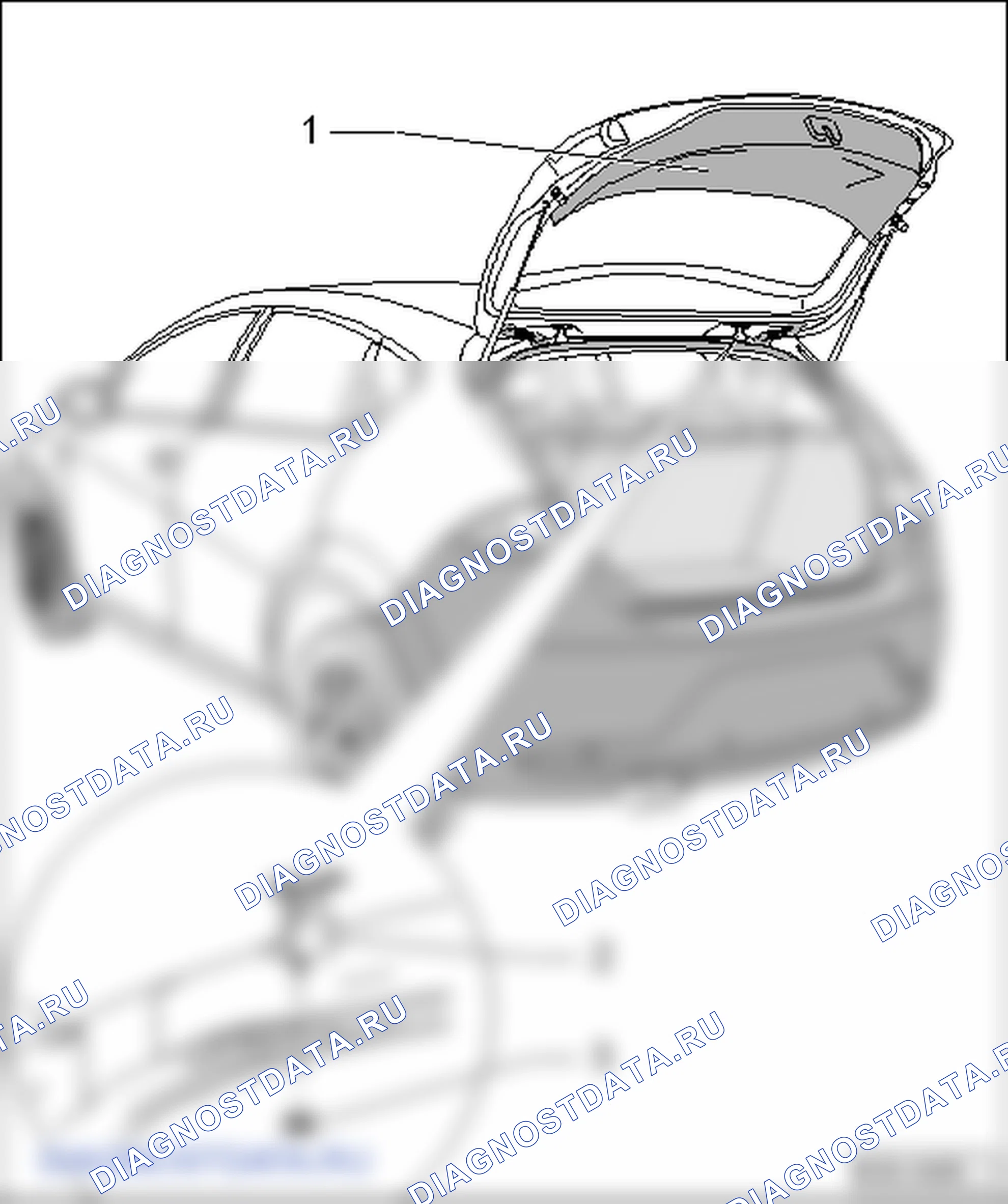 Дверь багажного отсека (Наружные арматурные работы). SEAT Leon Ii