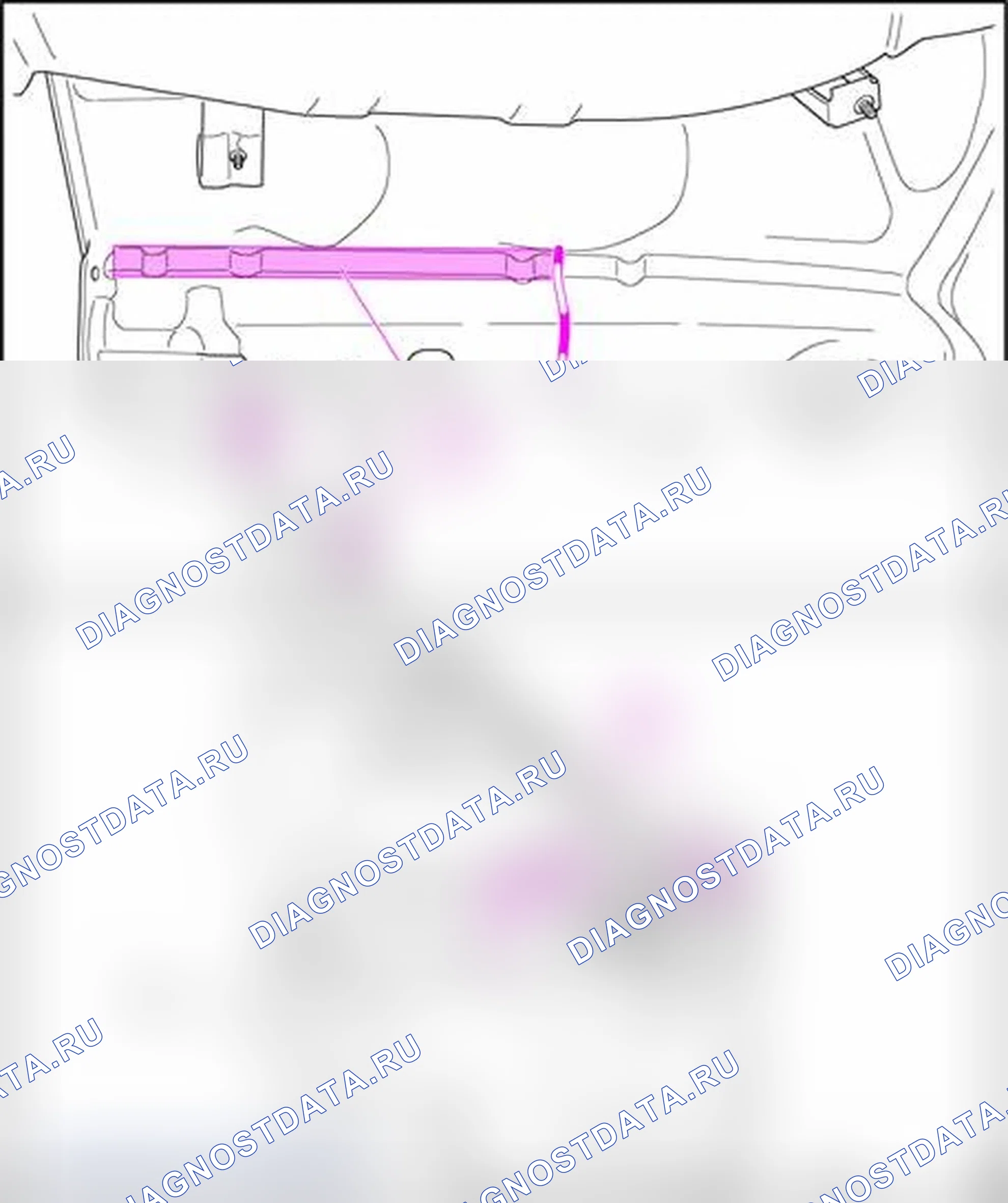 Рис. 252: 53 48 55 52 Задний продольный элемент, частичная замена. Volkswagen New Beetle A4 рестайлинг