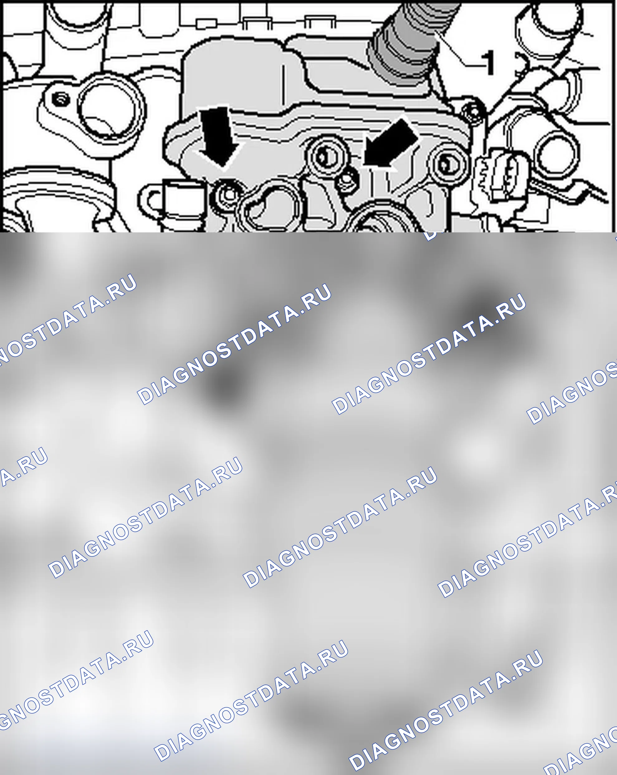 Рис. 38: КРОНШТЕЙН МАСЛЯНОГО ФИЛЬТРА. Audi TT 8J рестайлинг