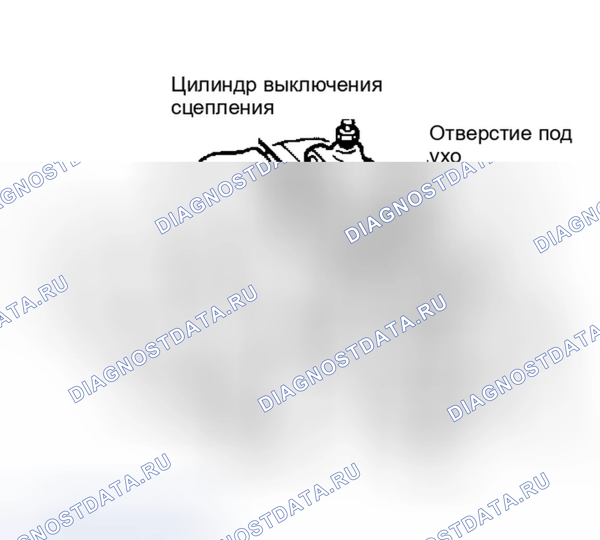 Рис. 4: Снятие поршня цилиндра выключения сцепления. Dodge Ram I