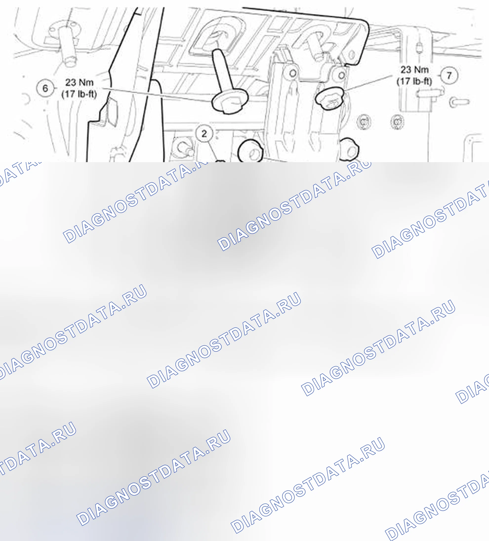 Рис. 19: Педаль тормоза и кронштейн. Hyundai Matrix I рестайлинг