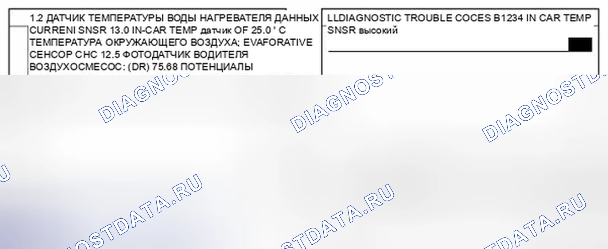 Рис. 83: Данные инструмента сканирования монитора. Kia Magentis II рестайлинг