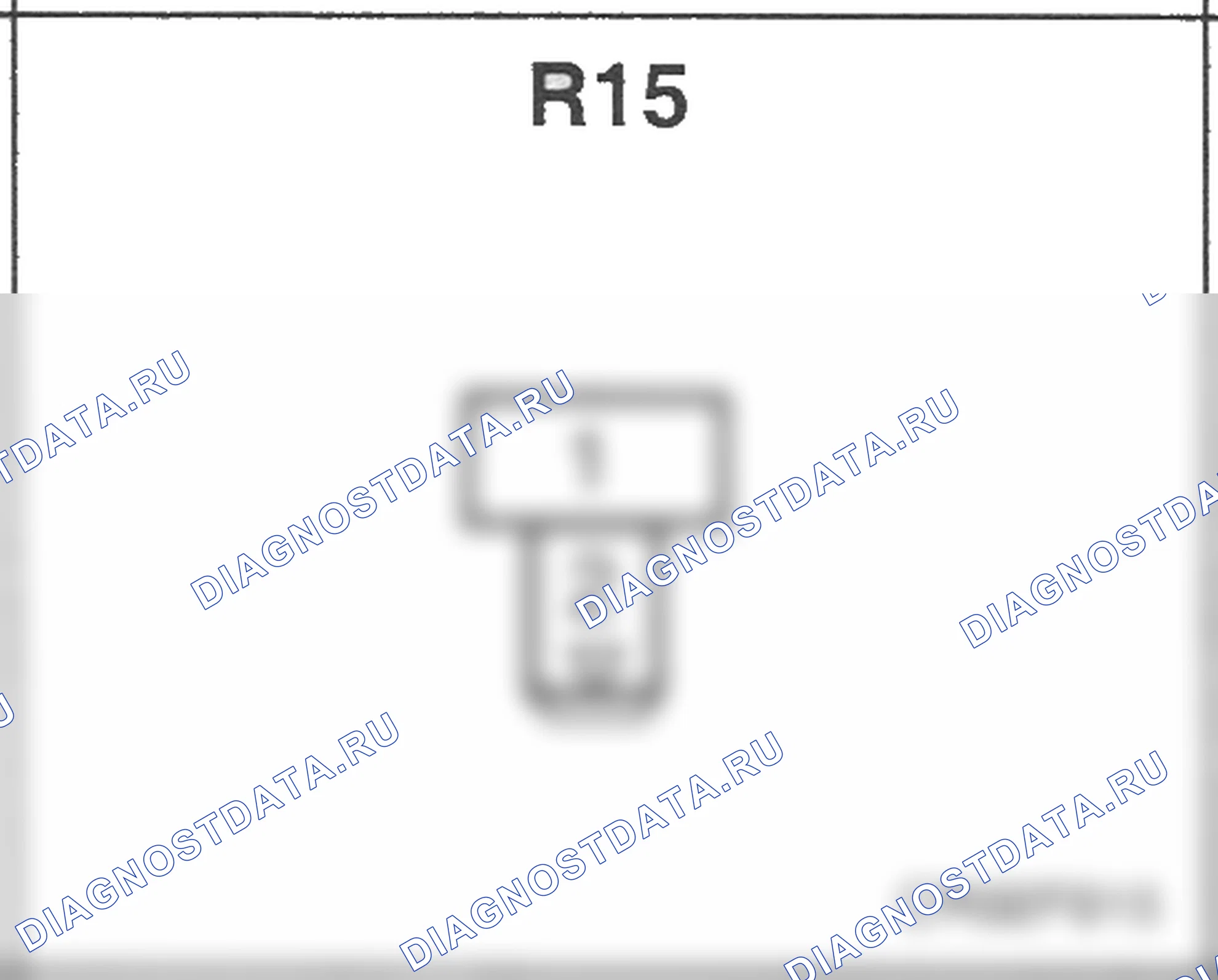 Распиновка разъёма R15 — заднего жгута. Hyundai Atos MX