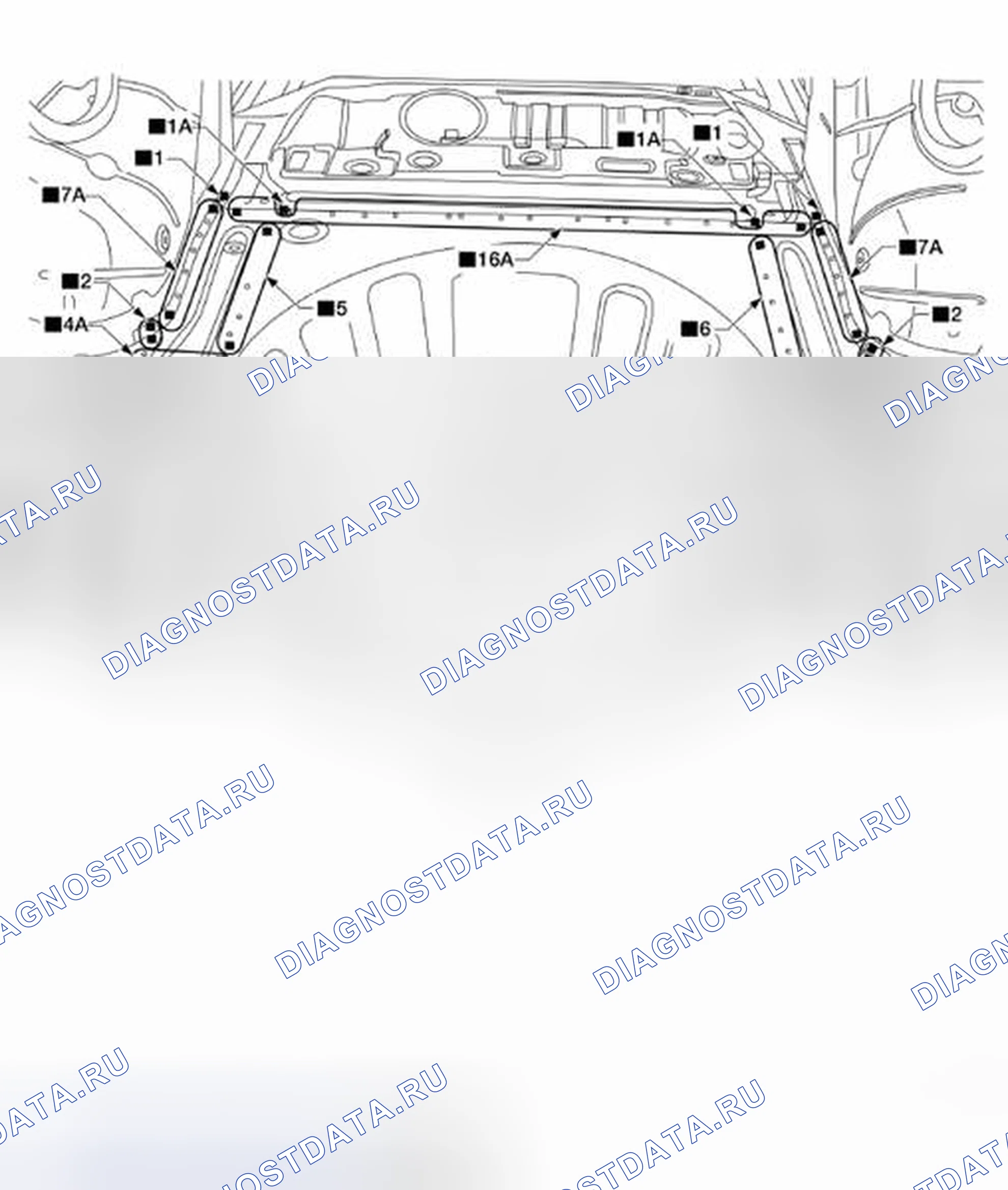 Рис. 186: Задний пол Задний. Nissan Altima L33