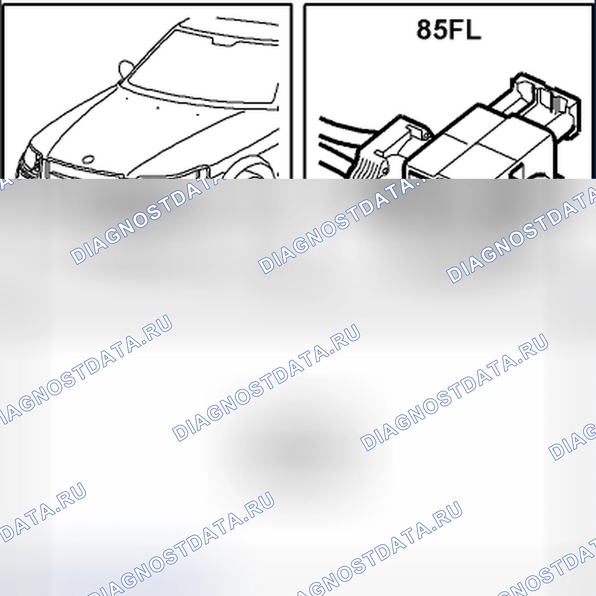 Рис. 308: Лампа, противотуманная фара Fl (85FL). Kia Picanto III