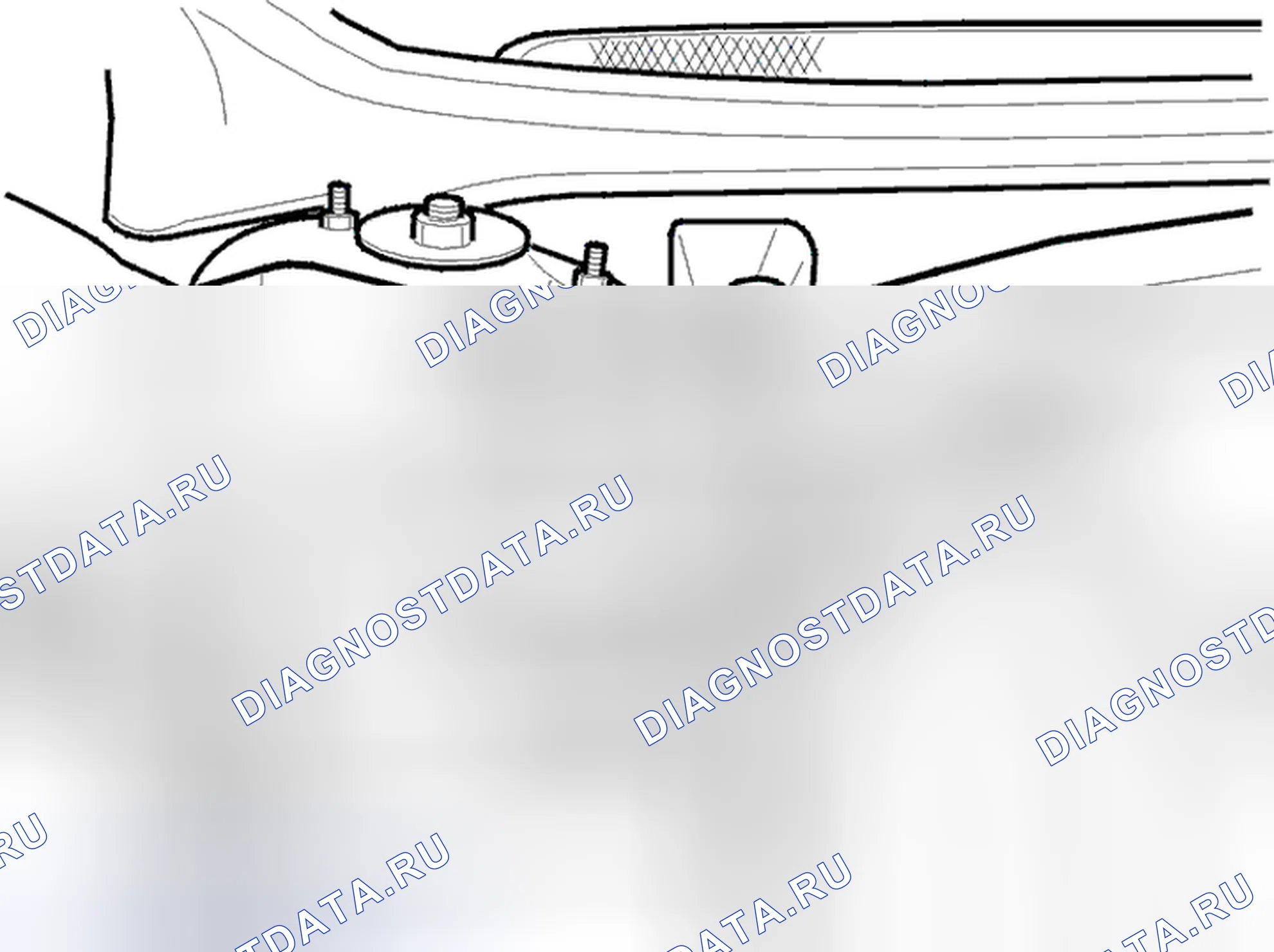 Рис. 35: Заправка маслом. Volvo S80 I