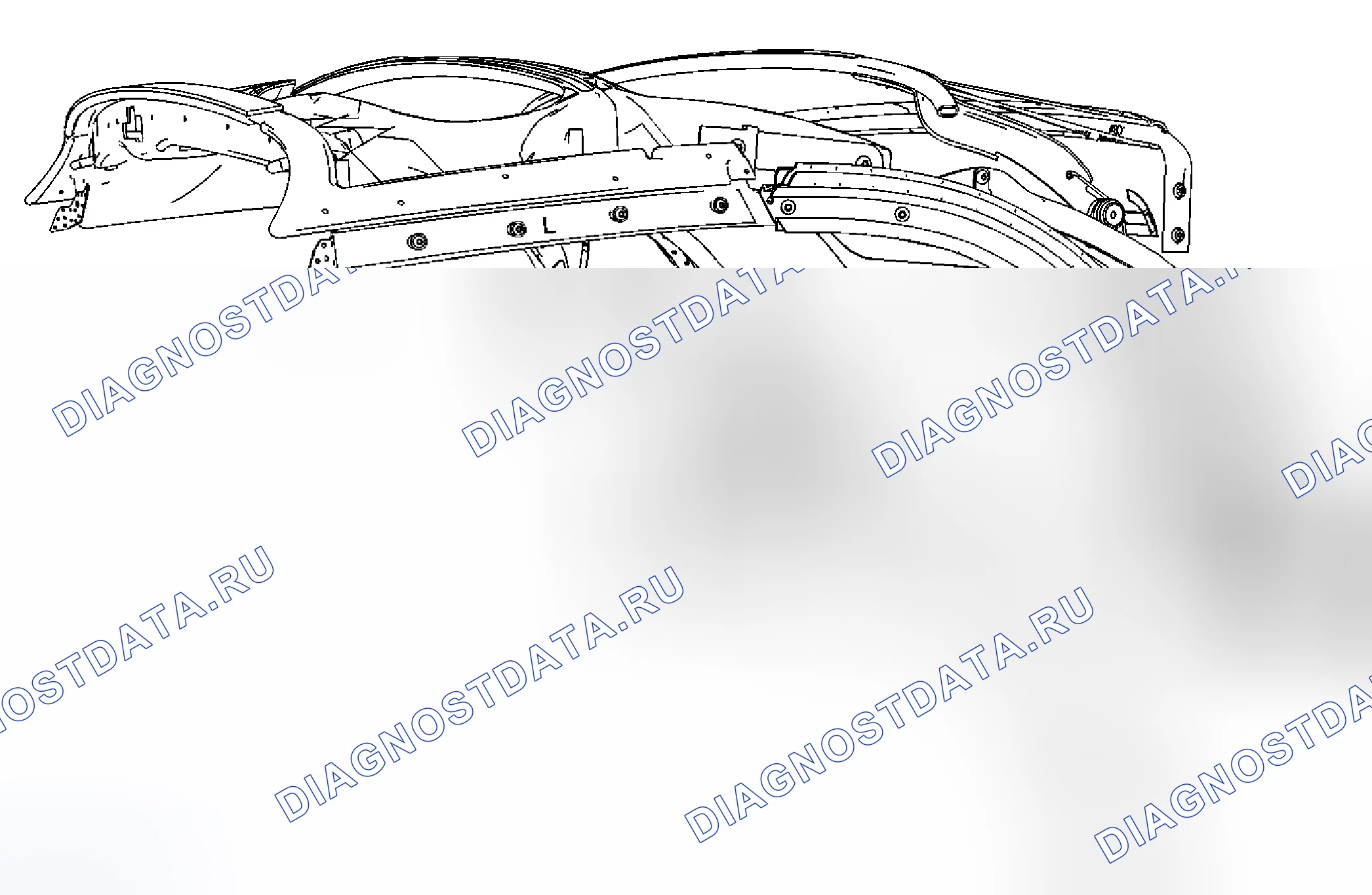 Рис. 4: Замена складной верхней стороны задней полосы погоды. Kia Rio II