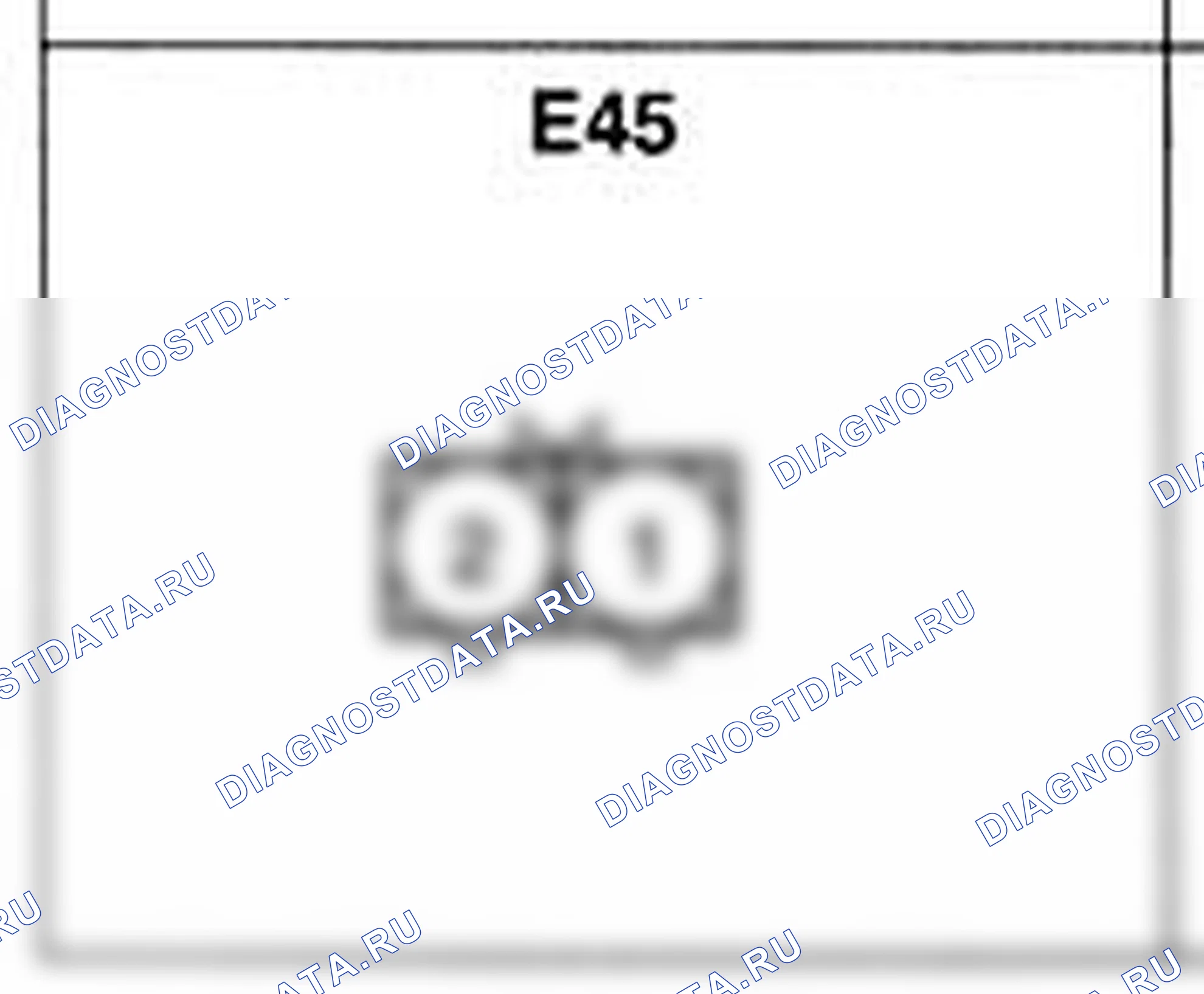 Распиновка разъёма E45 — жгута двигателя. Hyundai Accent LC