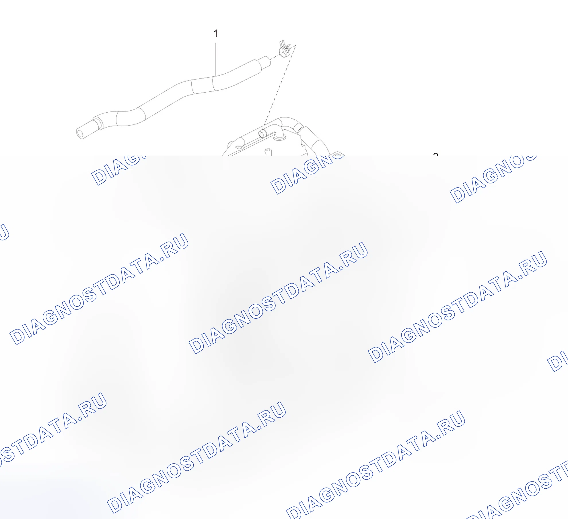 Схема расположения воздуховодов картера — Great Wall Wingle-5-Cng. Great-Wall Wingle 5 CNG I