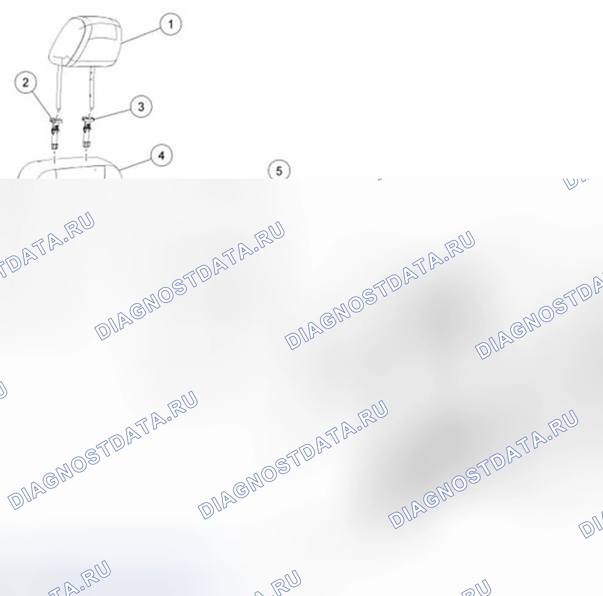 Рис. 44: Спинка сиденья. Ford Fiesta Mk6