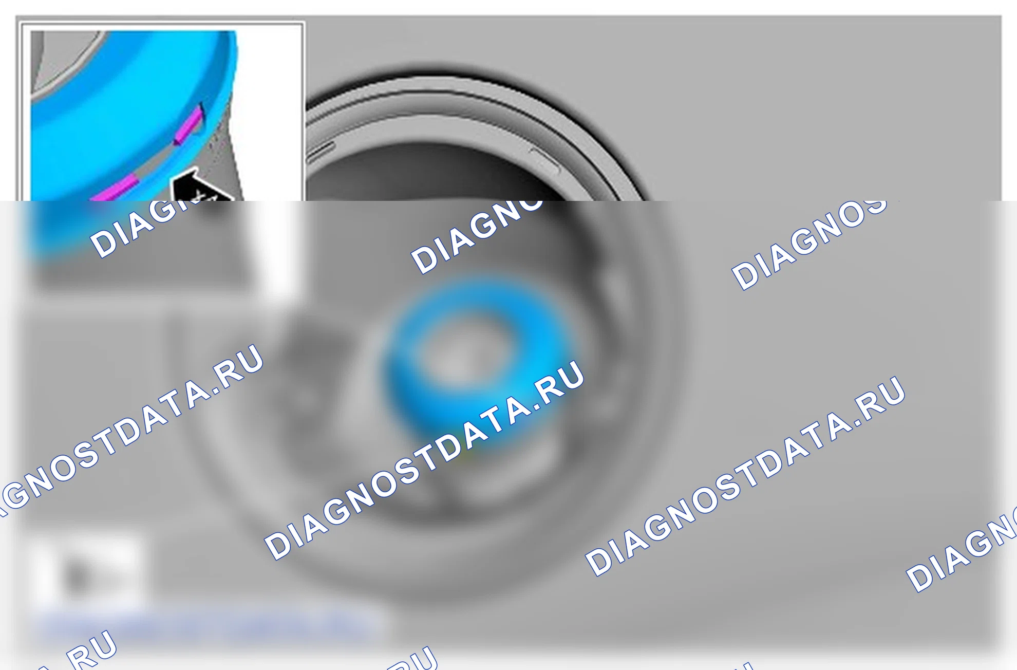 Как снять и установить устройство в заливной горловине топливного бака, препятствующее заправке ненадлежащего топлив. Ford Transit VIII