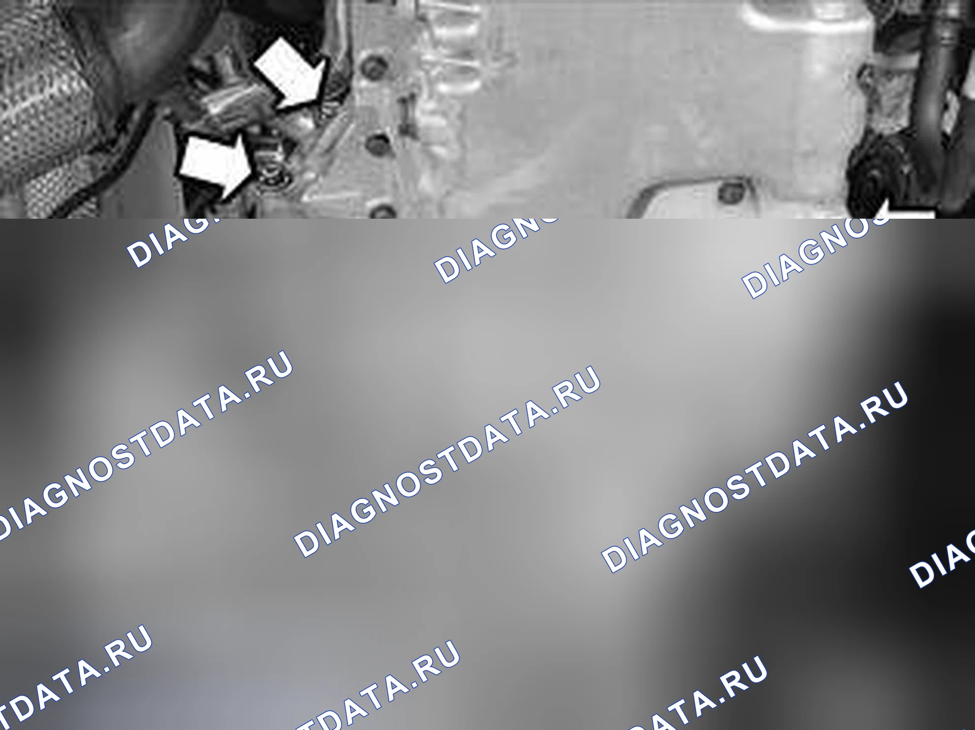 Рис. 396: УСТАНОВКА И ЗАТЯЖКА ВИНТОВ ДЛЯ КОРОБКИ ПЕРЕДАЧ. Volvo V50 I
