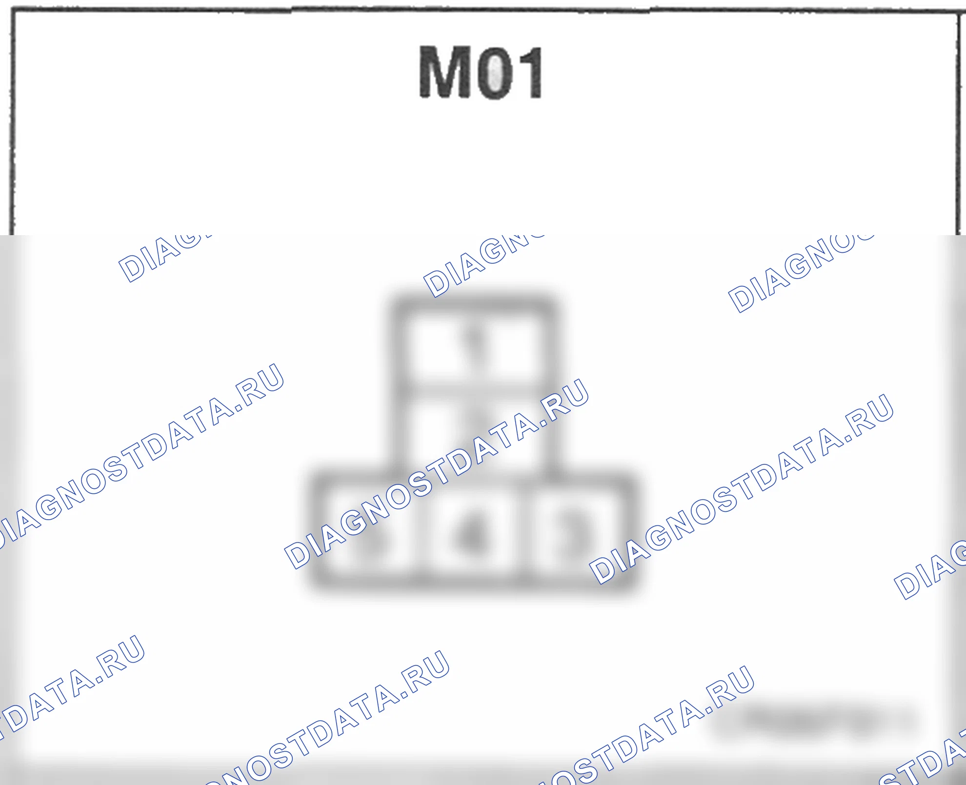 Распиновка разъёма M01 — основного жгута. Hyundai H-1 A1