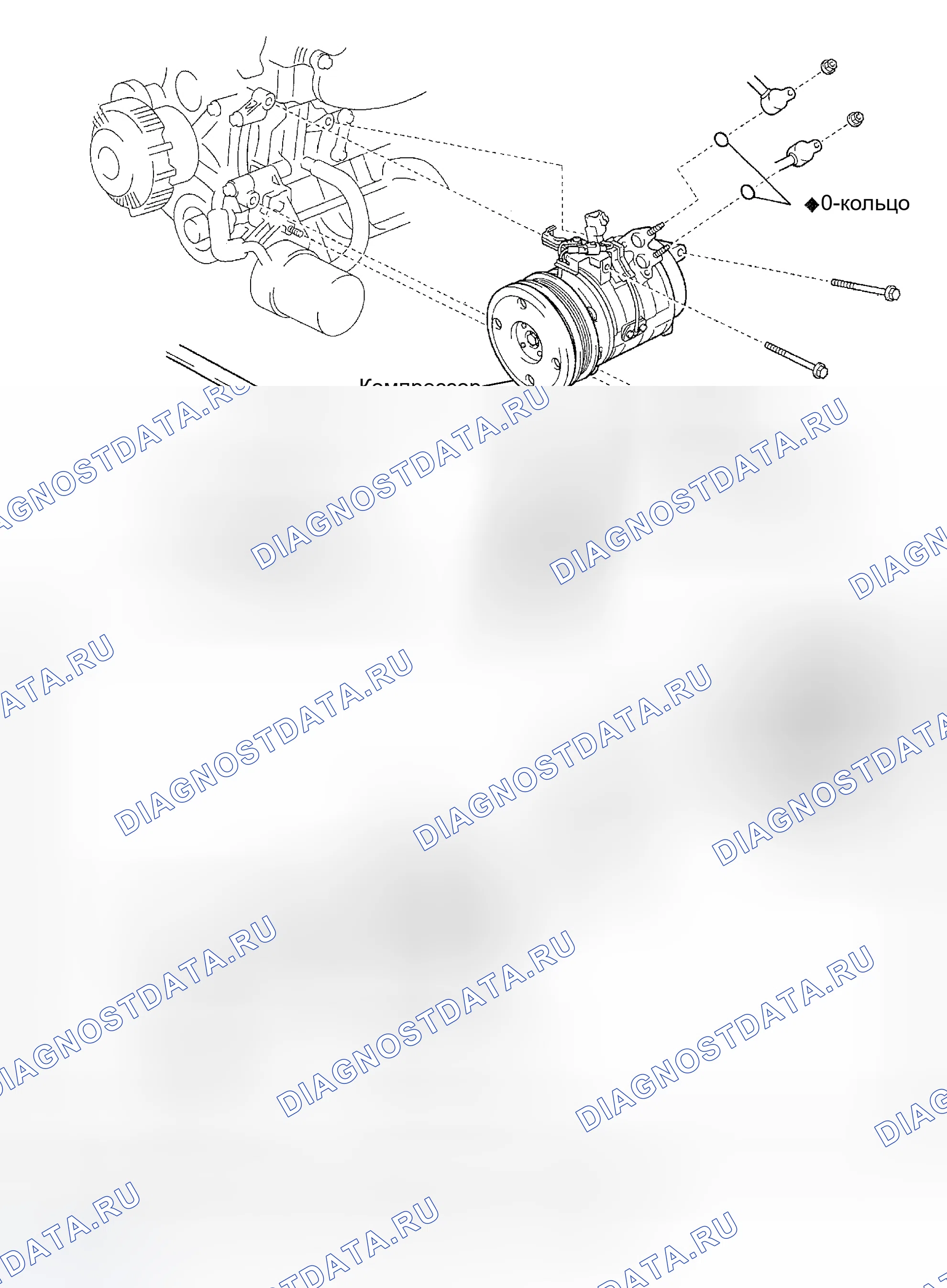 Рис. 125: КОМПОНЕНТЫ. Toyota Sequoia I