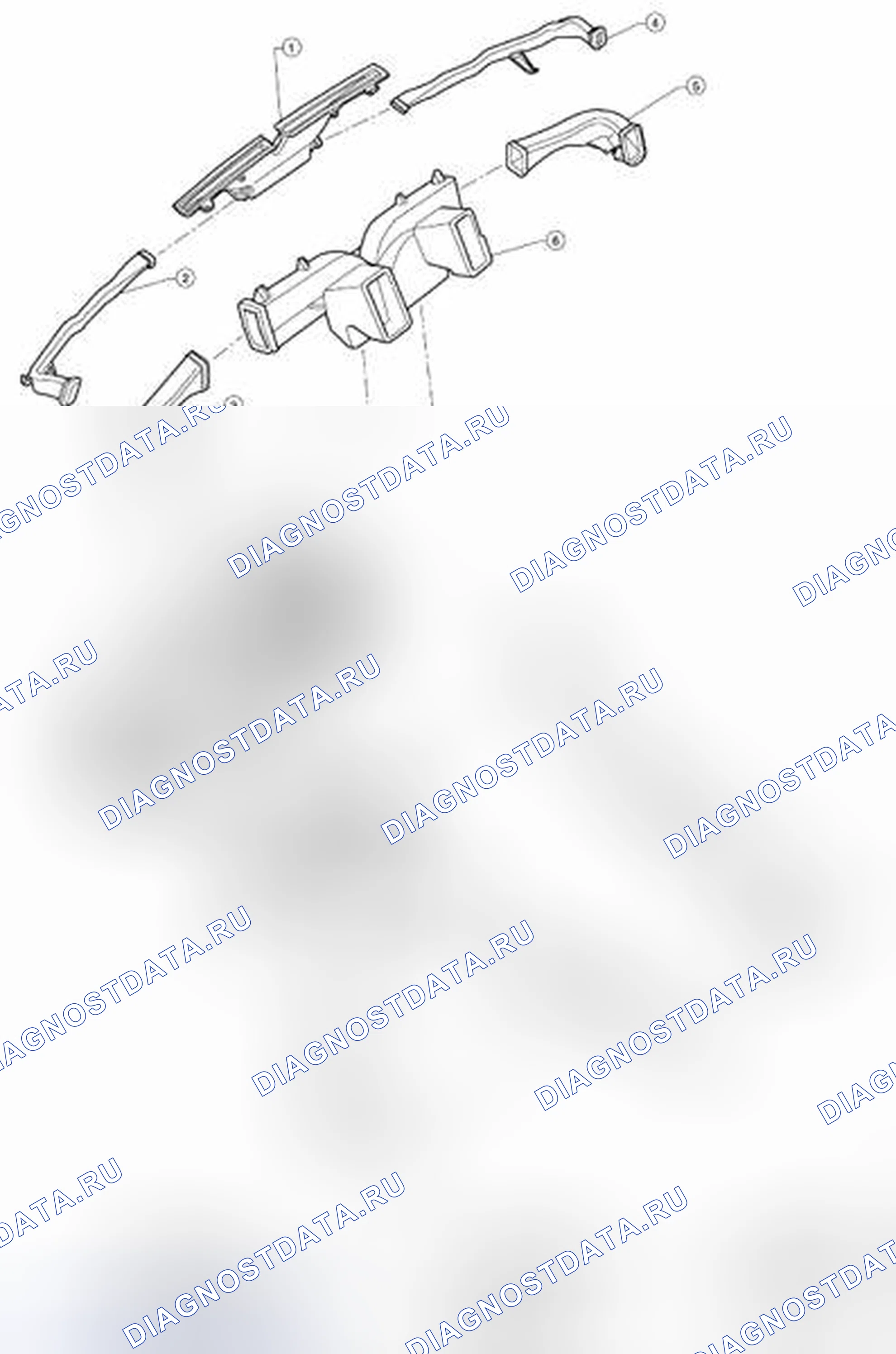 Рис. 9: Идентификация компонентов холодильной системы. Nissan Pathfinder III