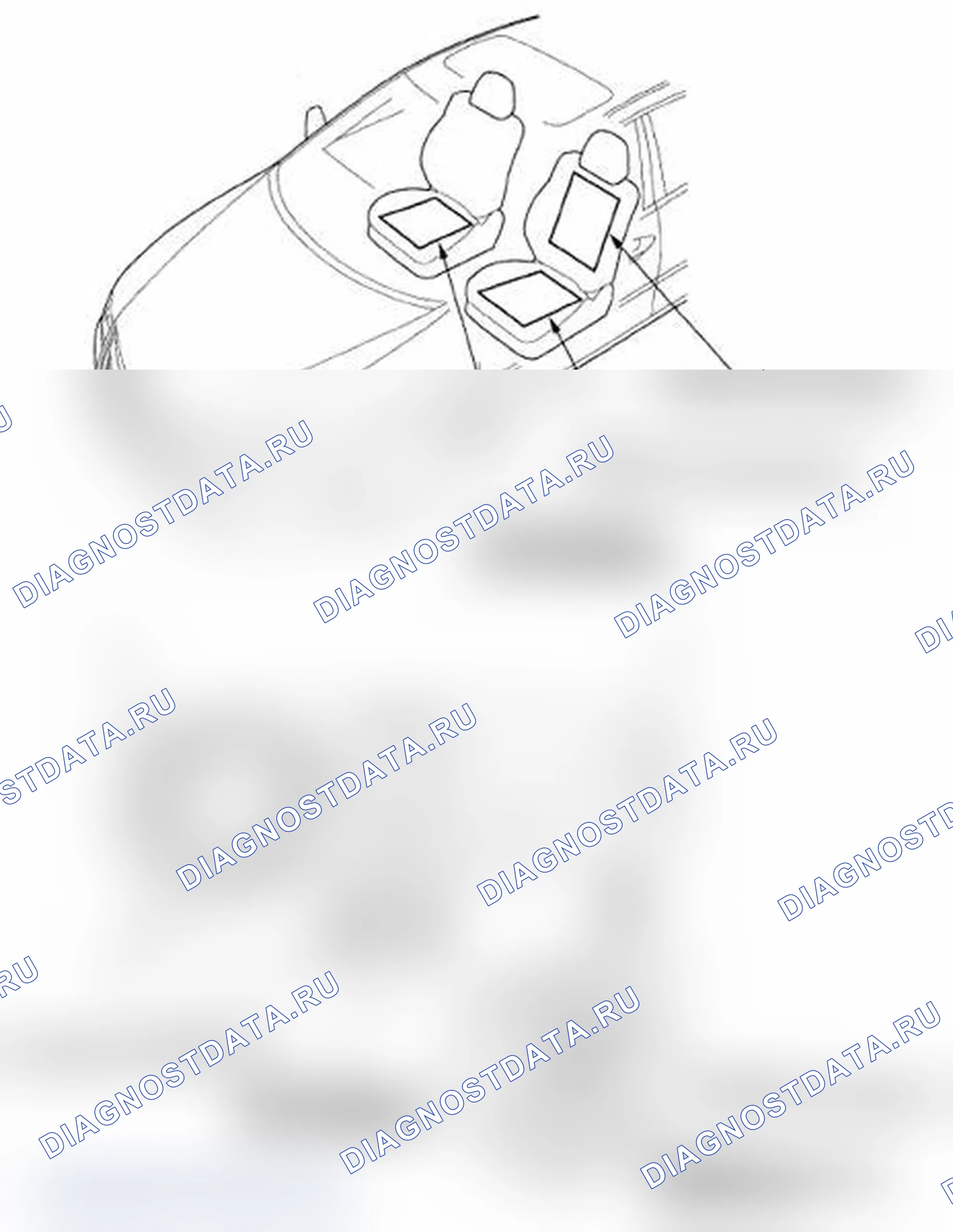 Рис. 115: Указатель расположения компонентов. Acura RL II рестайлинг