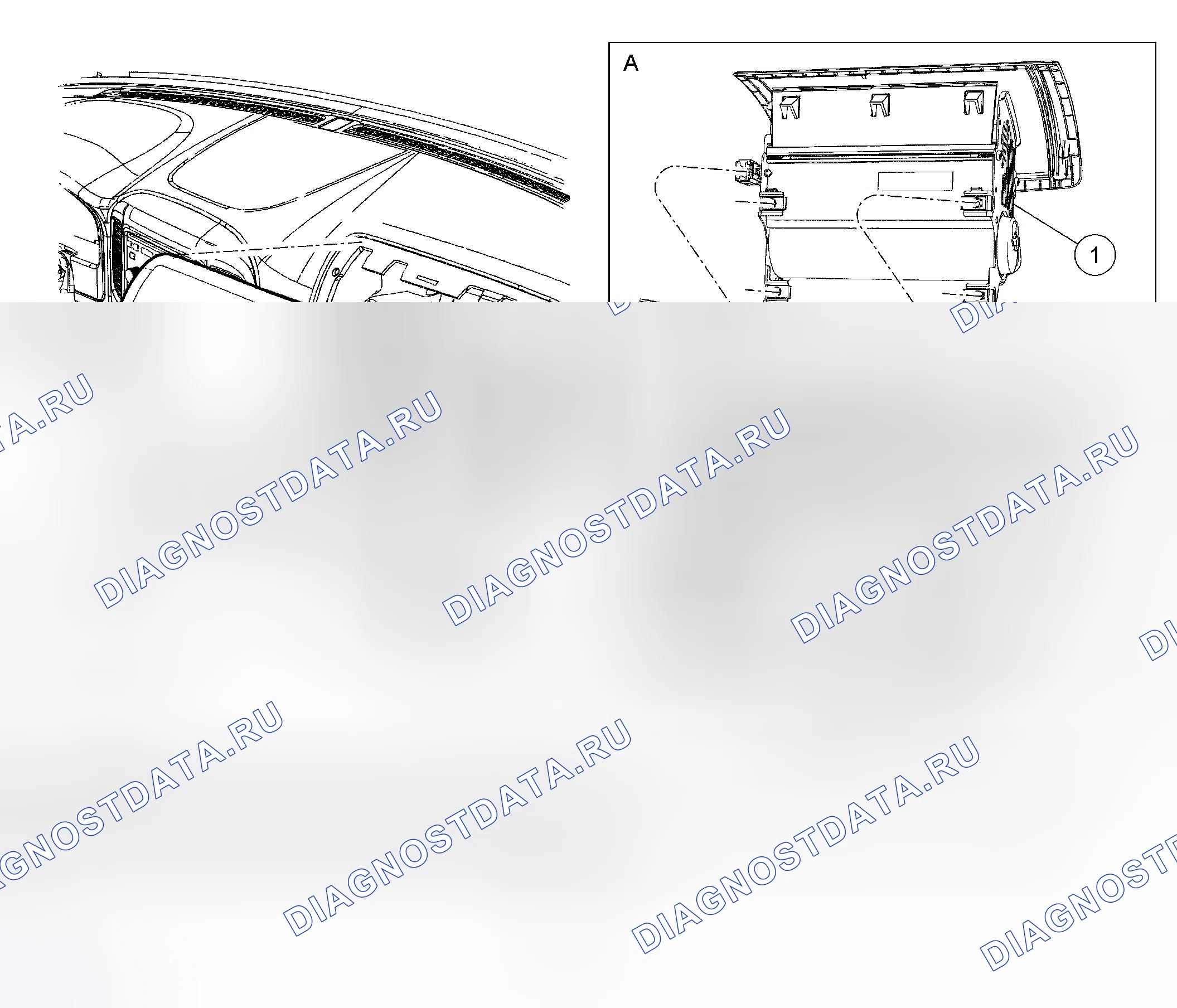Рис. 151: Модуль подушки безопасности для пассажиров. Hyundai Matrix I