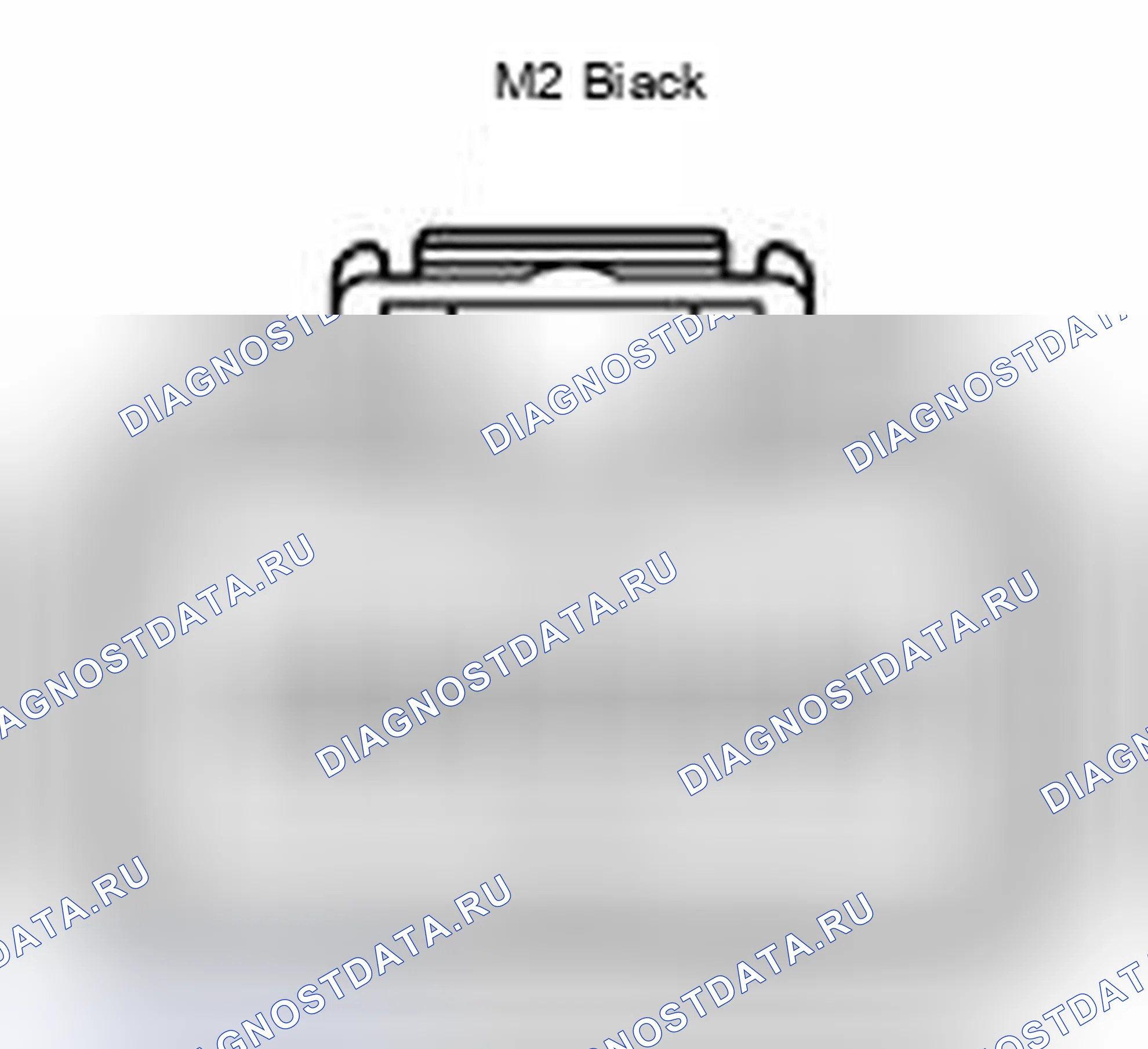 Рис. 408: Классификация пассажиров, вид с торца разъема ECU (M2). Scion xB II рестайлинг