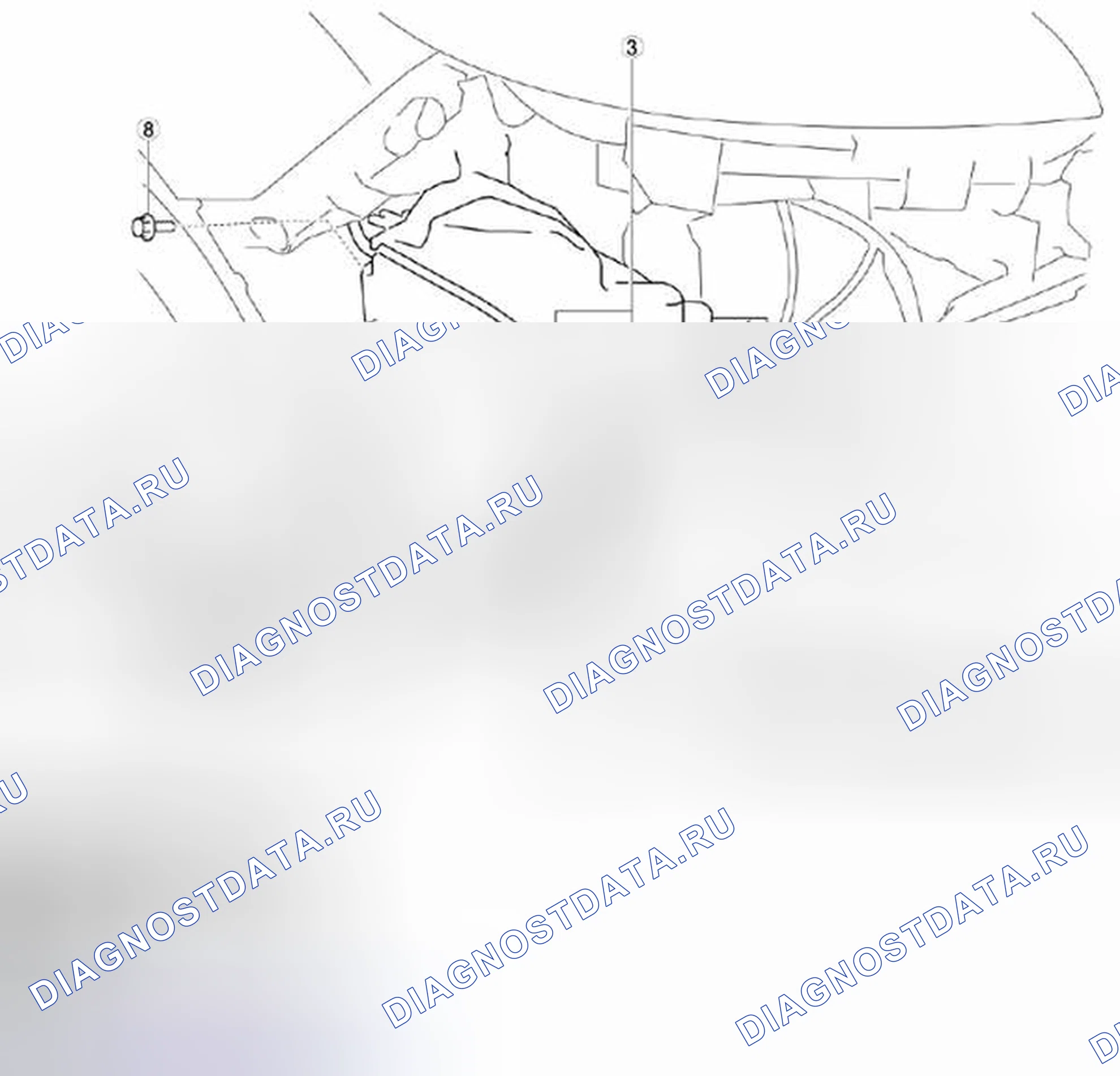 Рис. 12: ДЕМОНТАЖ / МОНТАЖ БАКА ОМЫВАТЕЛЯ. Honda Civic IX рестайлинг