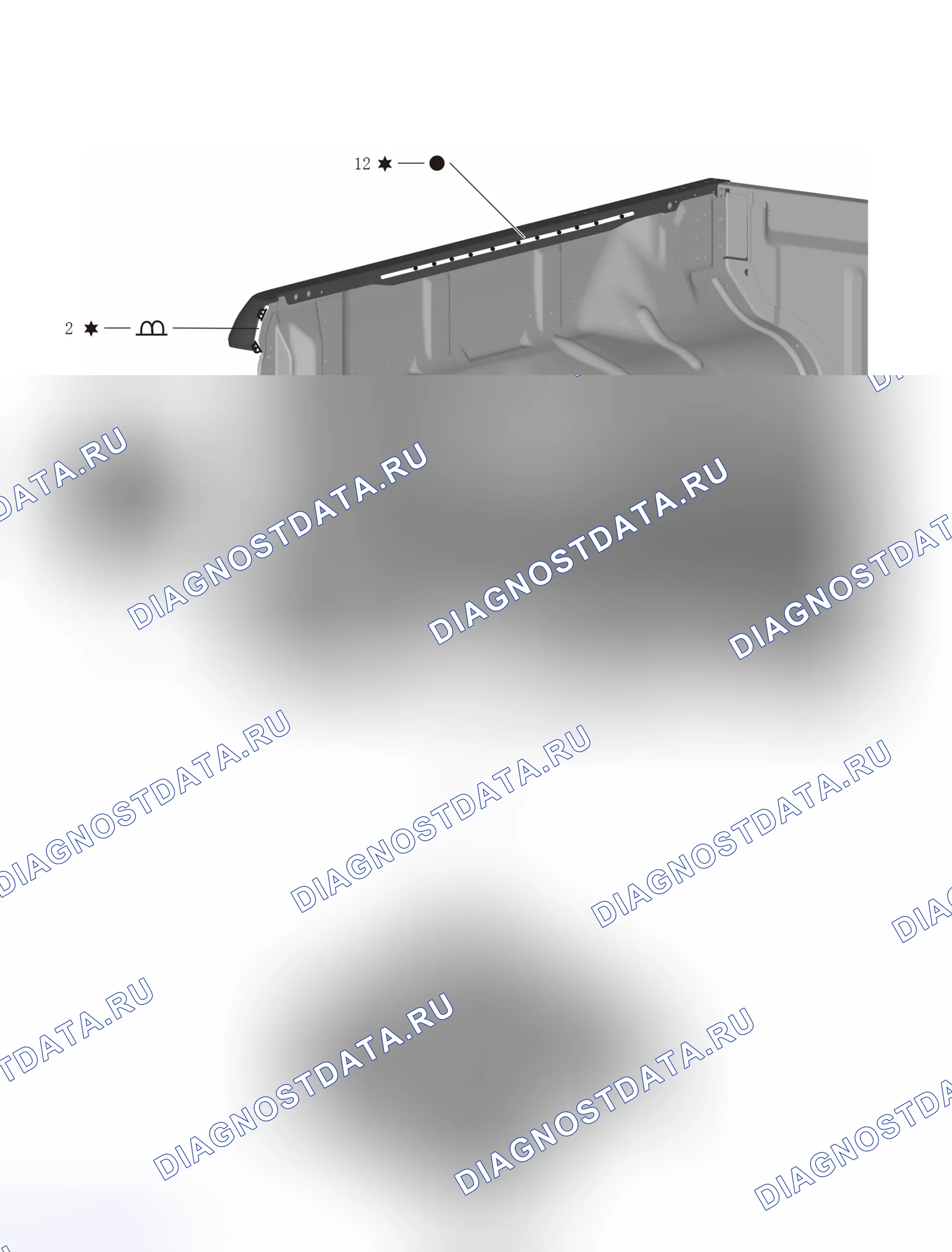 Наружная панель слева от коробки (малый двойник) — Great Wall Wingle-7. Great-Wall Wingle 7 I