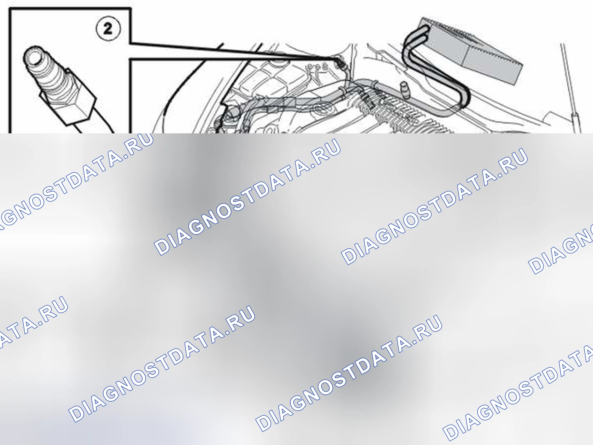 Рис. 454: СЕРВИСНЫЕ КЛАПАНЫ. Volvo S40 II рестайлинг
