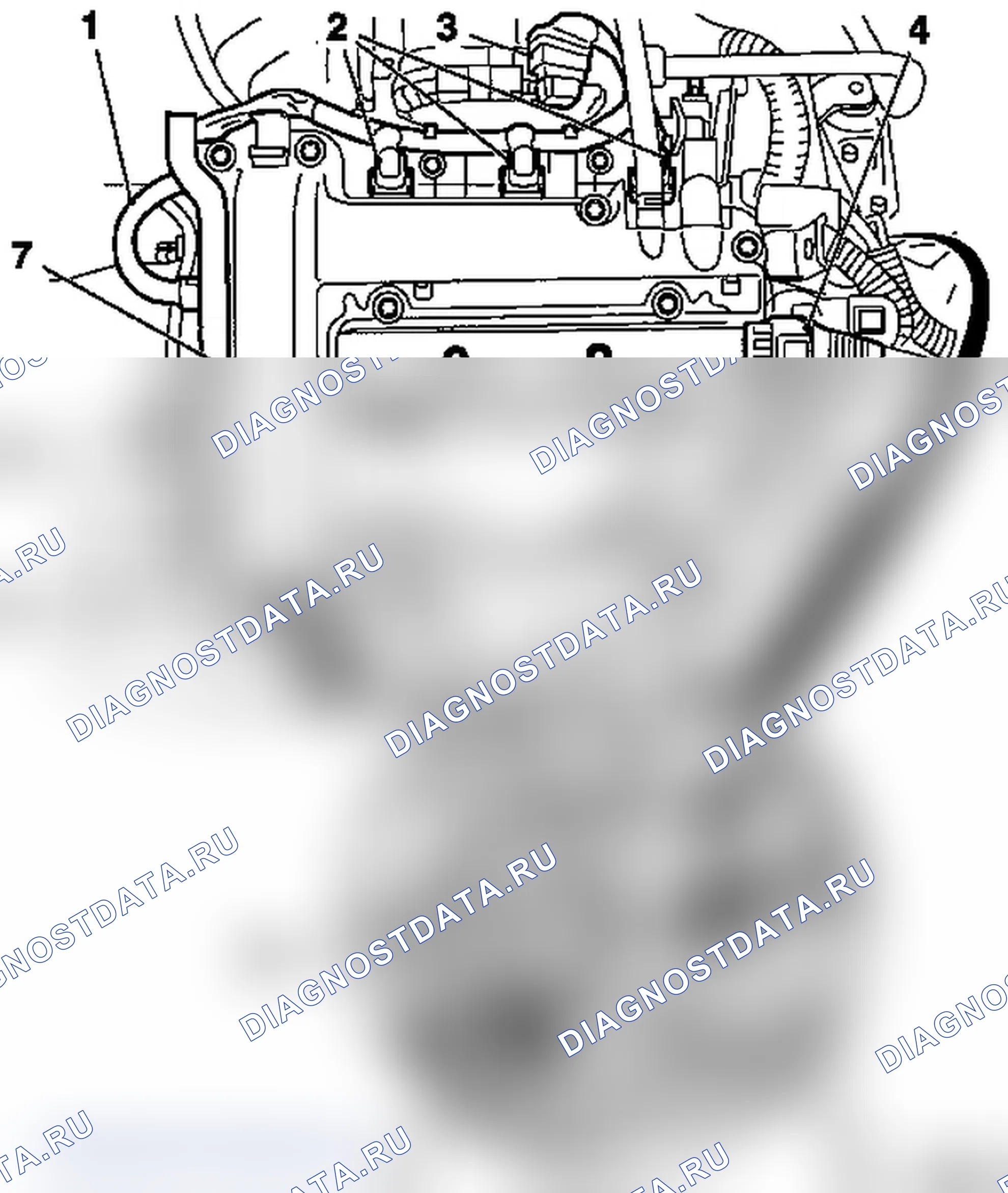Демонтаж и монтаж головки цилиндров (Z 10 XE, Z 10 XEP, без кондиционера, ЛР). Opel Corsa C