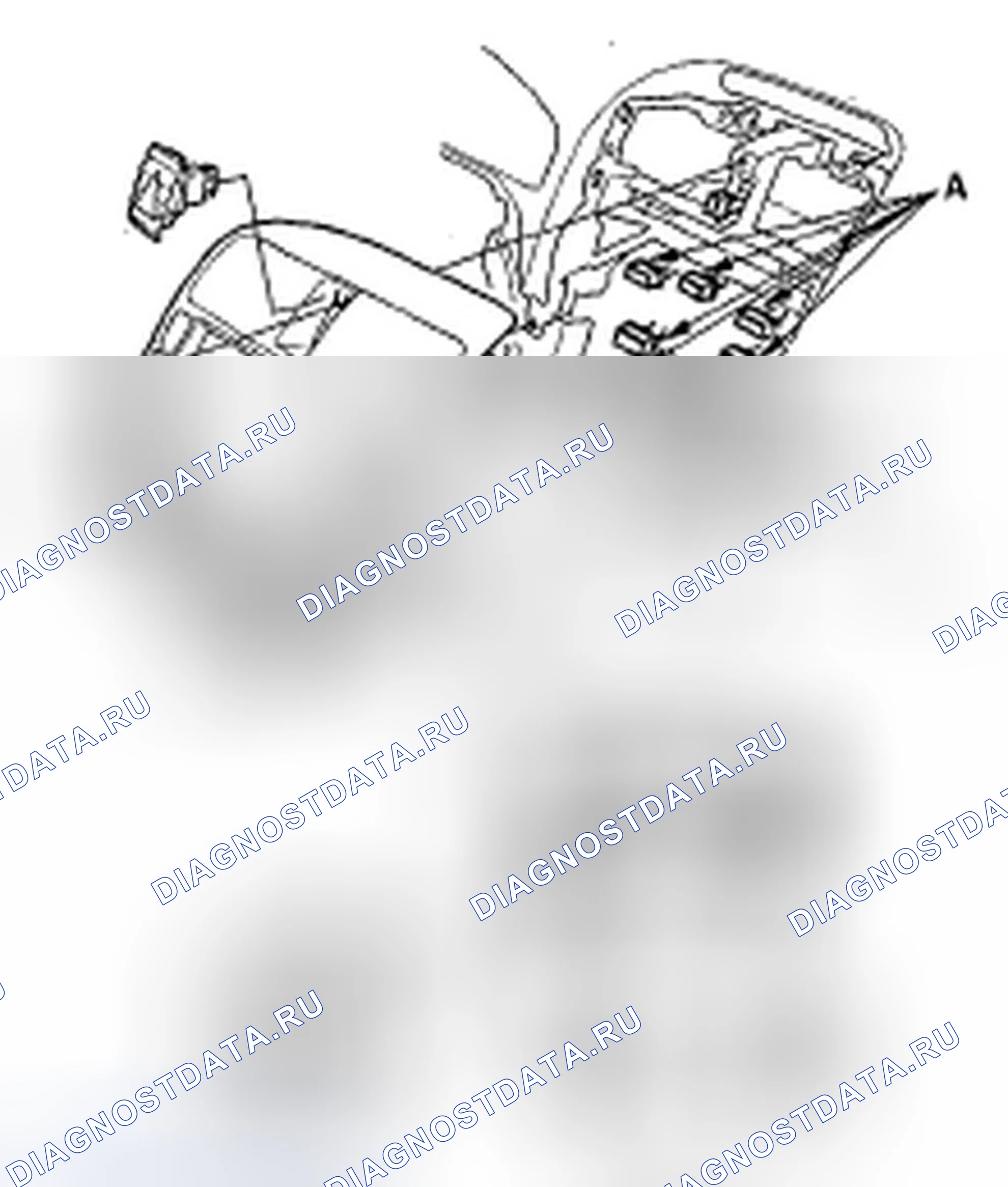 Рис. 5: Демонтаж/монтаж дисплейного модуля аудио-ОВКВ. Acura TSX I