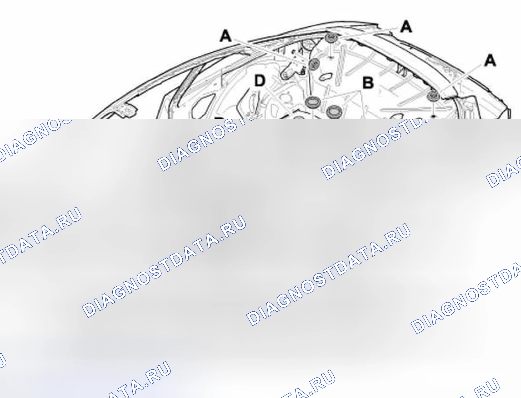 Рис. 12: Верх заднего конца. Porsche 911 Carrera 4S 996 рестайлинг
