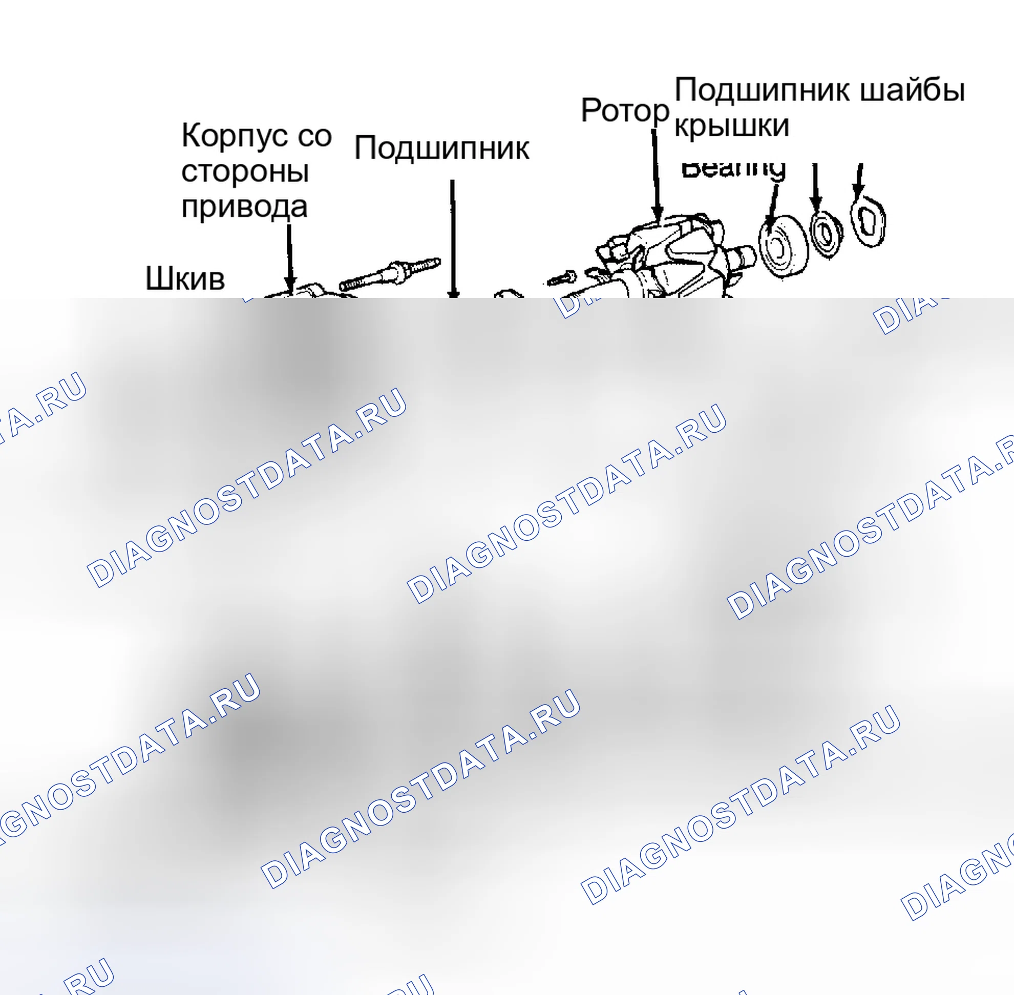 Рис. 5: КАПИТАЛЬНЫЙ РЕМОНТ системы зарядки электрооборудования. Lexus ES XV10
