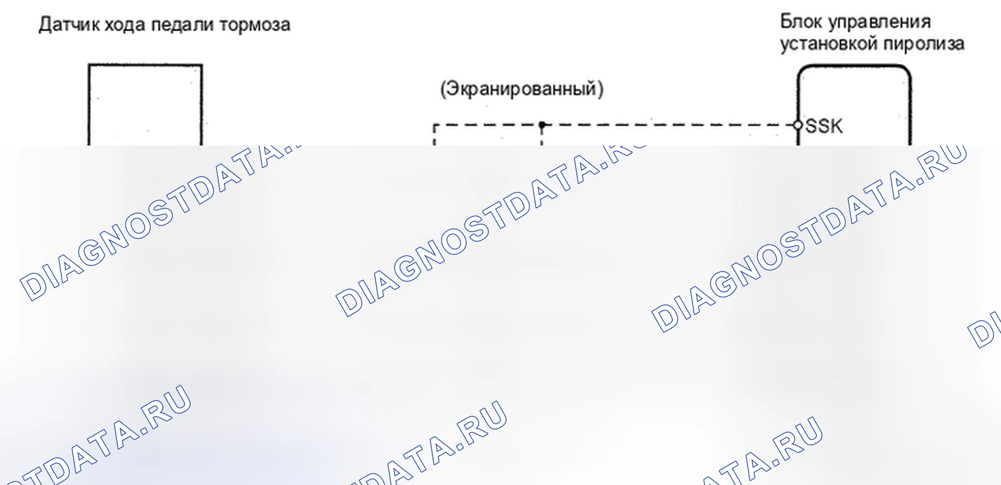 Рис. 13: Неисправность датчика хода - электросхема. Toyota Prius II рестайлинг