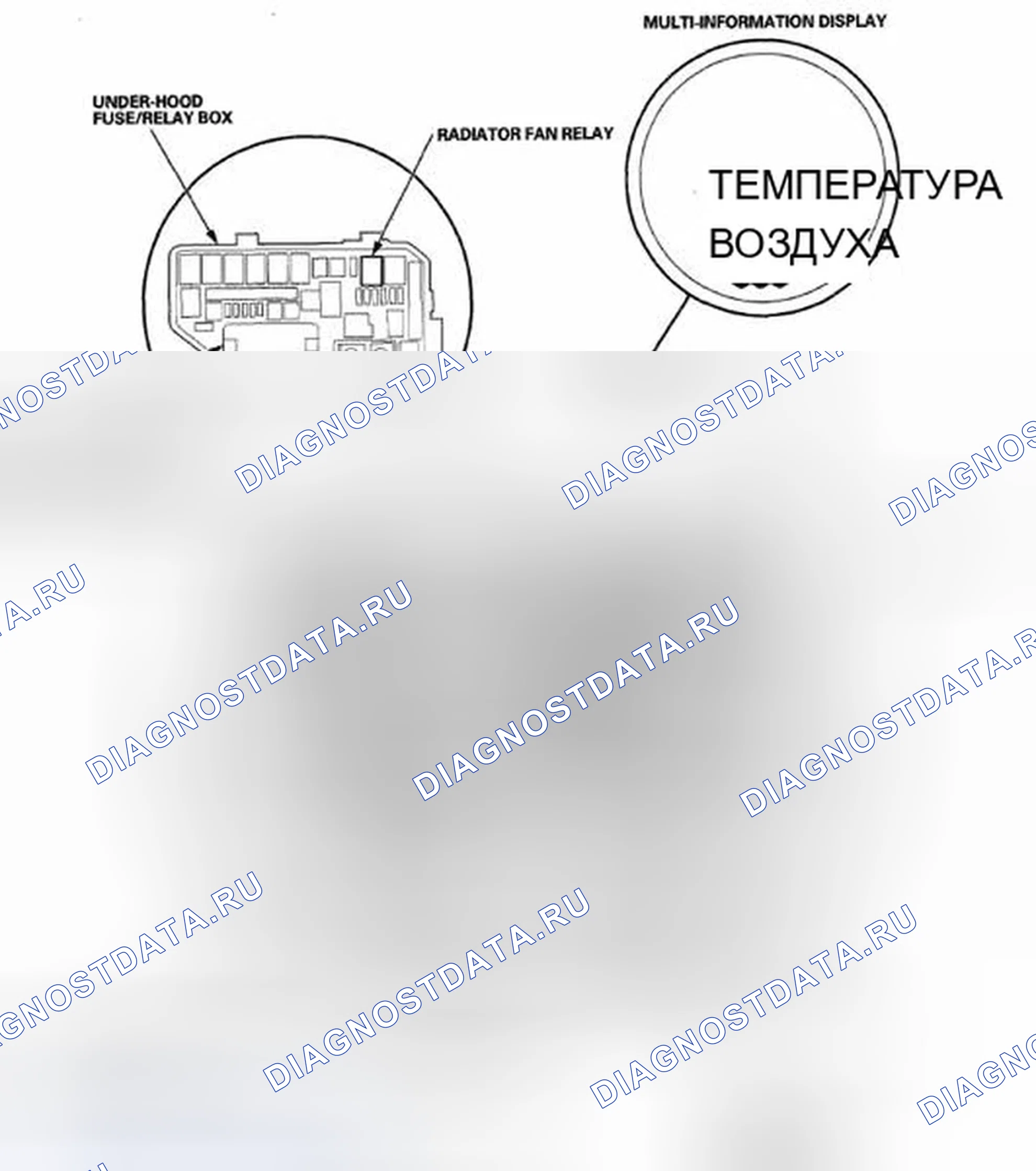 Рис. 93: Указатель расположения компонентов. Acura TSX II