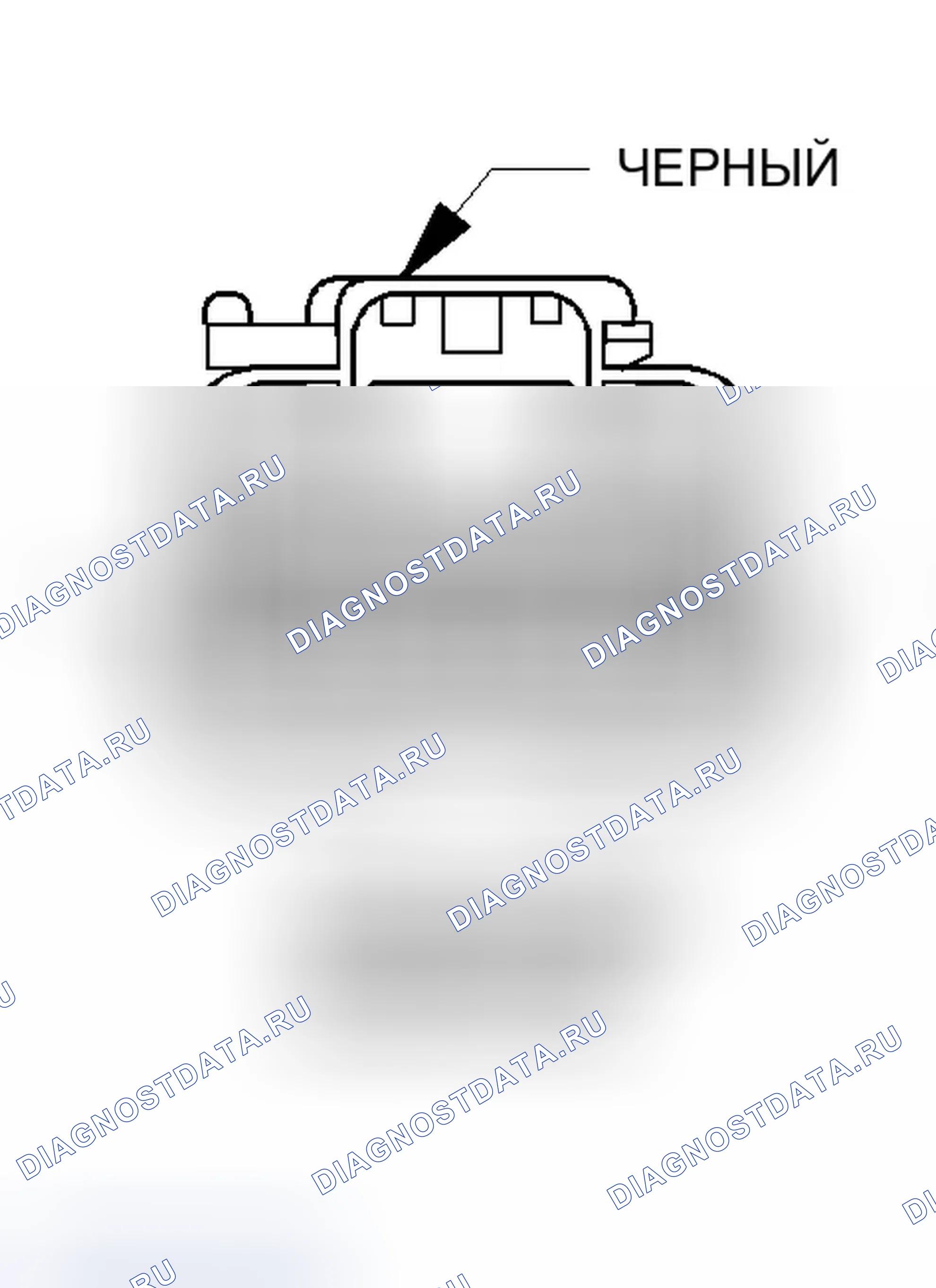 Рис. 136: Вид с торца сервопривода управления скоростью. Chrysler Pacifica CS