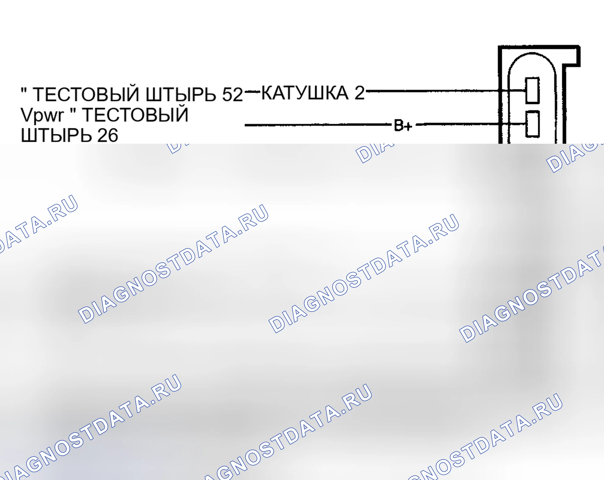 Рис. 56: Идентификация испытательных цепей и разъемов 4-башенной катушки. Mercury Sable III