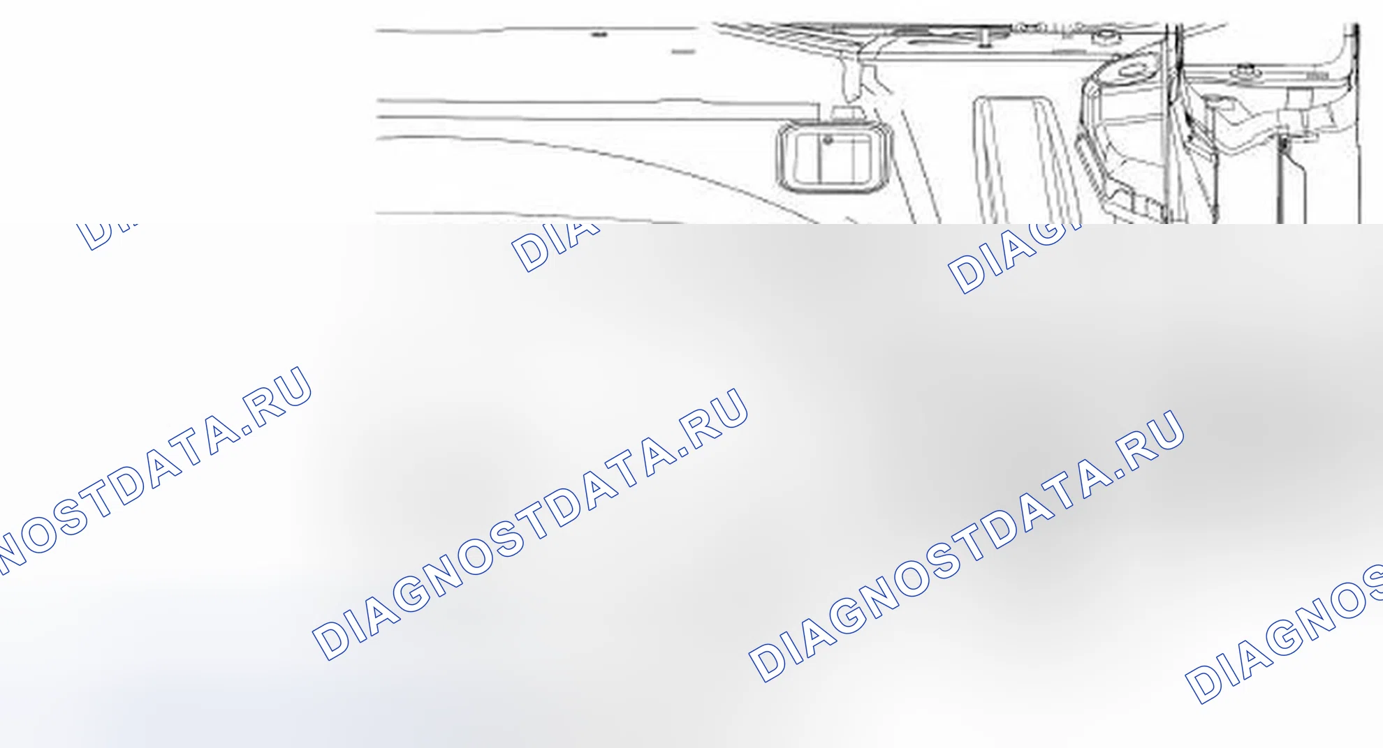 Рис. 34: Расположение заднего фланца нижней части кузова. Ford Mustang V