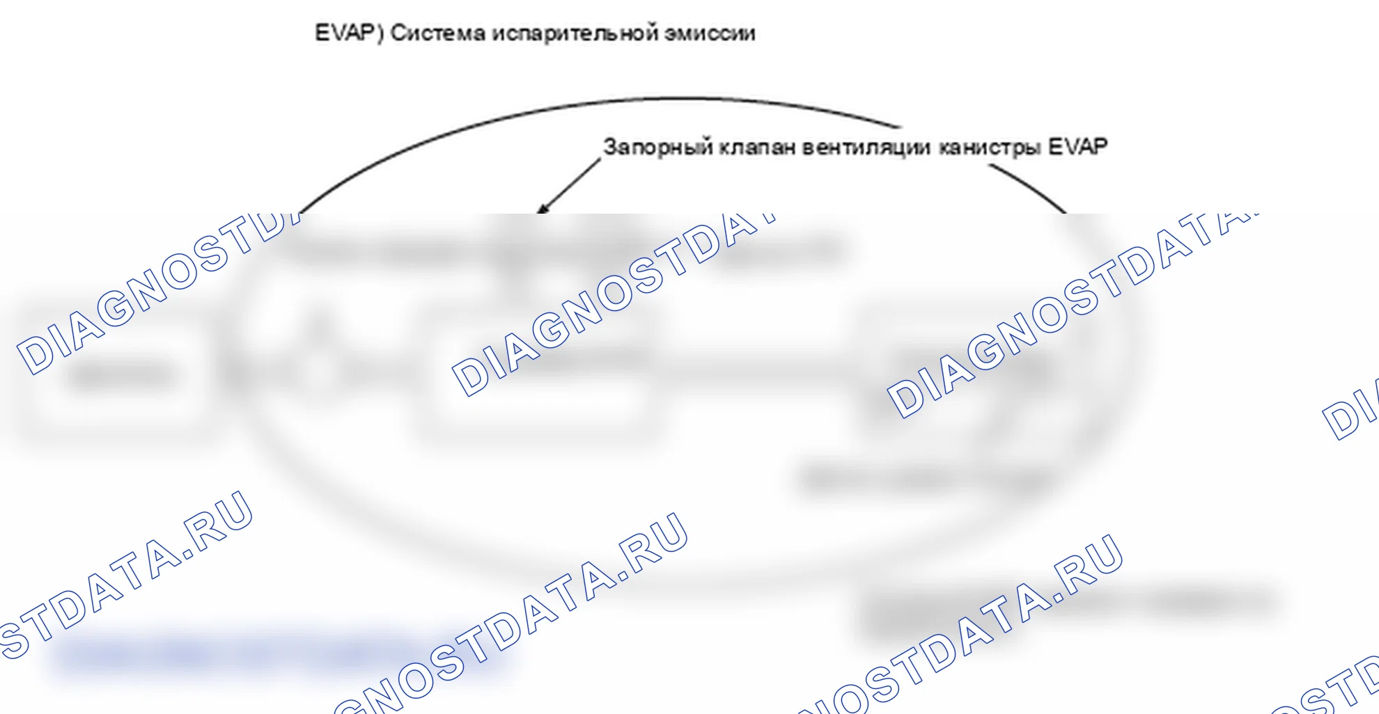 Рис. 199: Обнаружена крупная утечка в системе испарительных выбросов (EVAP) - диаграмма. Honda S2000 AP2 рестайлинг