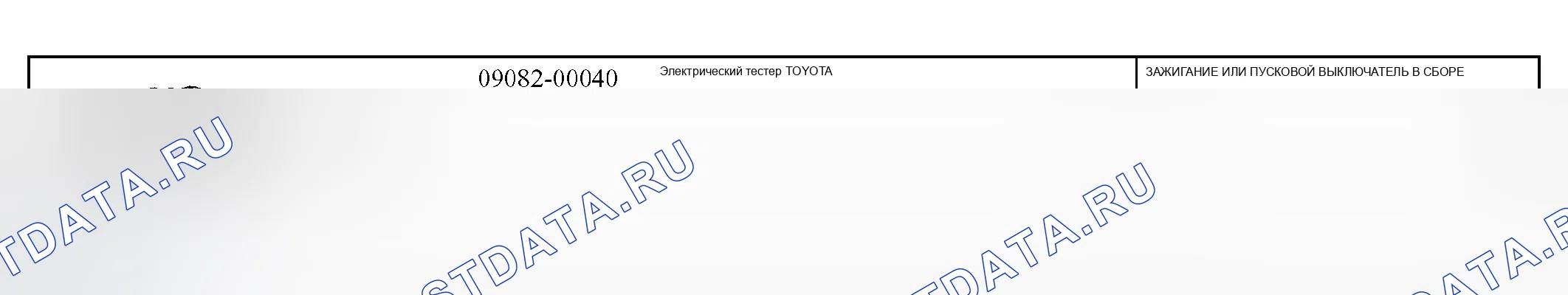 Рис. 87: Рекомендуемые инструменты. Lexus RX II
