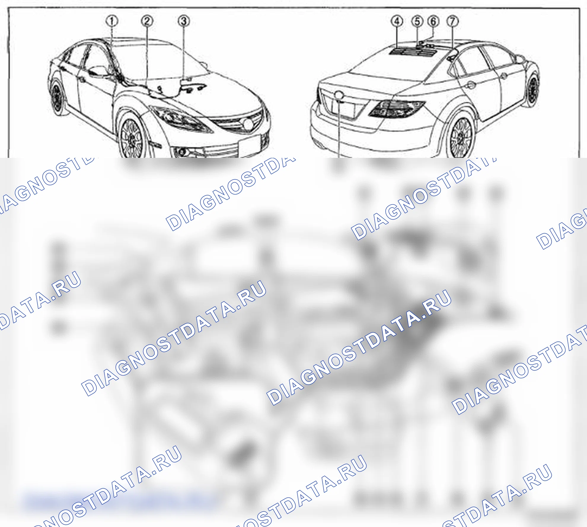Рис. 2: Автомобильная навигационная система. Mazda 6 GH рестайлинг