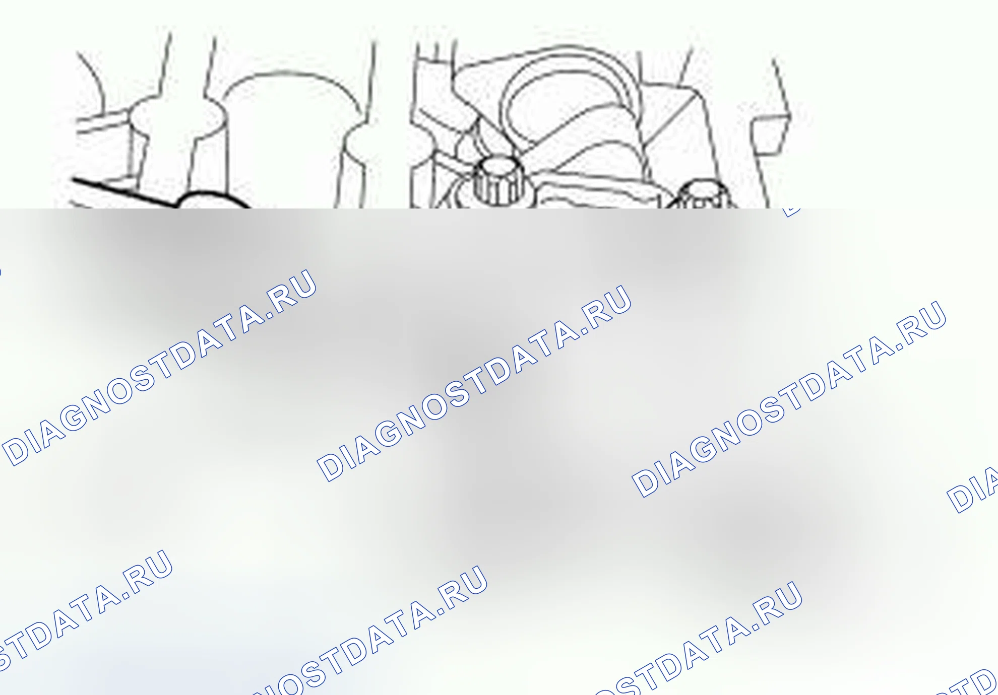 Рис. 474: Проверка зазора клапана. Hyundai ix55 I