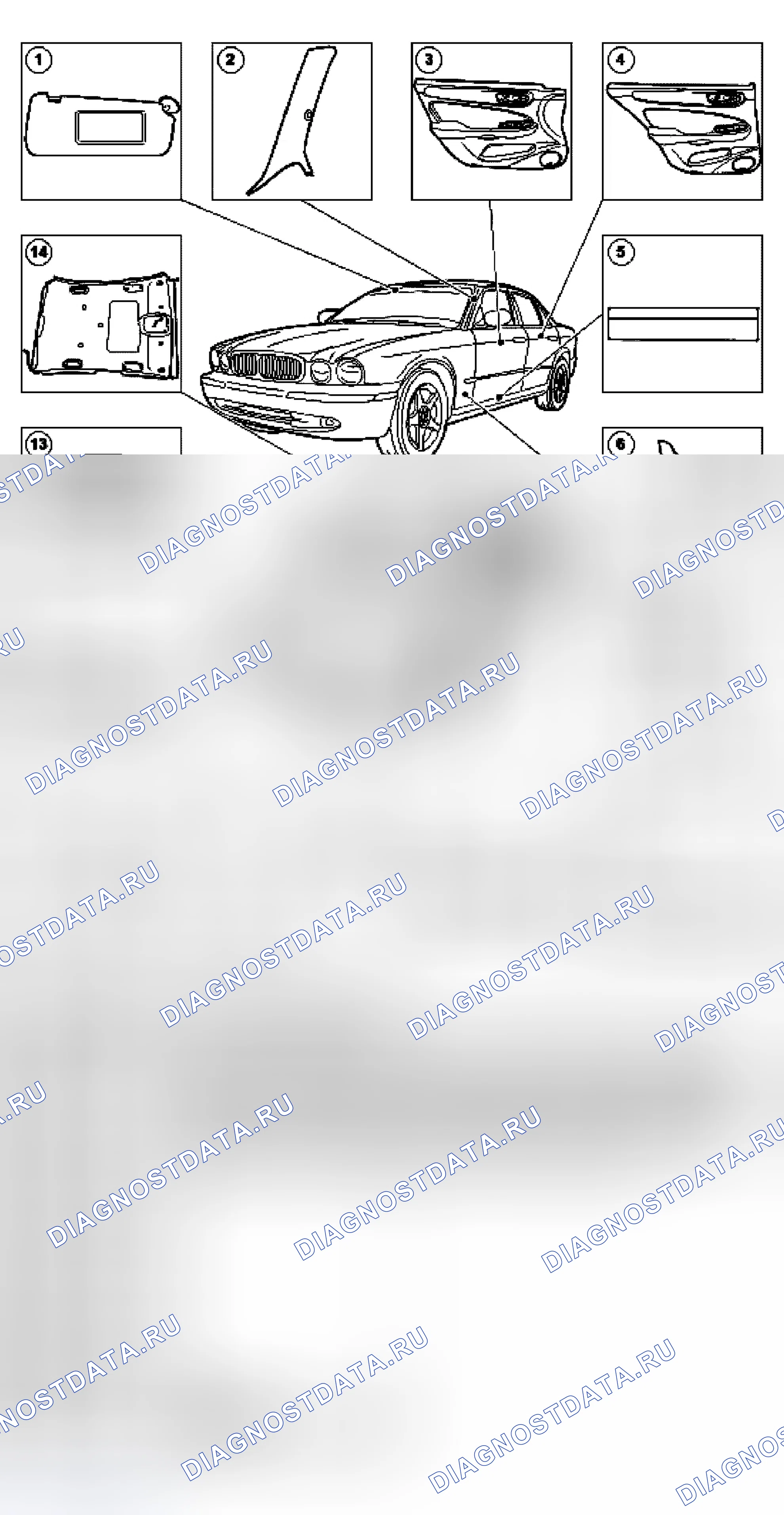 Рис. 14: Внутренняя отделка. Jaguar XJR III