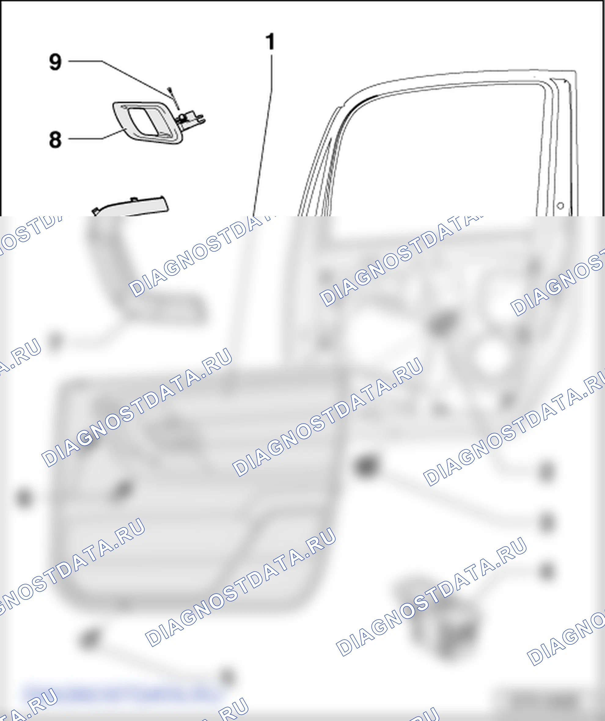 Облицовки дверей. Skoda Roomster I