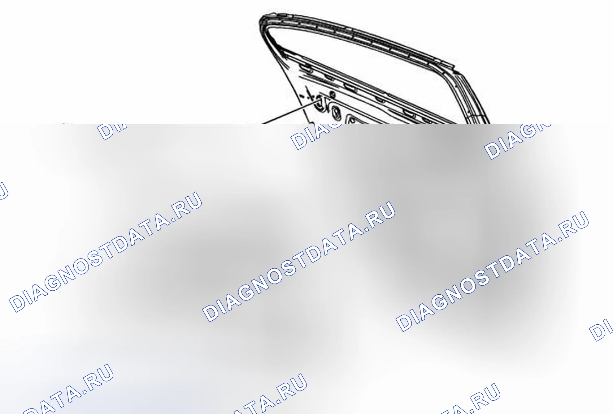 Рис. 23: Замена обивка задней стороны двери. Buick LaCrosse II