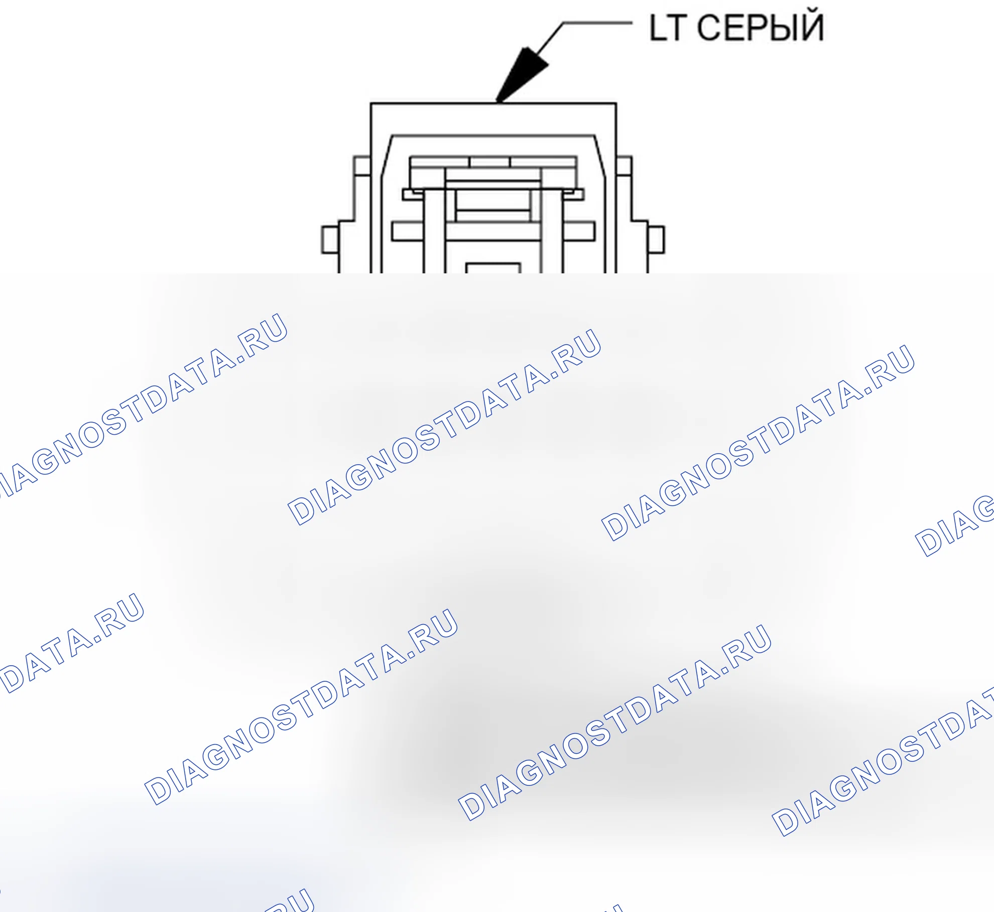 Рис. 113: Вид с торца разъема модуля Totally Integrated Питание (С2). Jeep Compass I