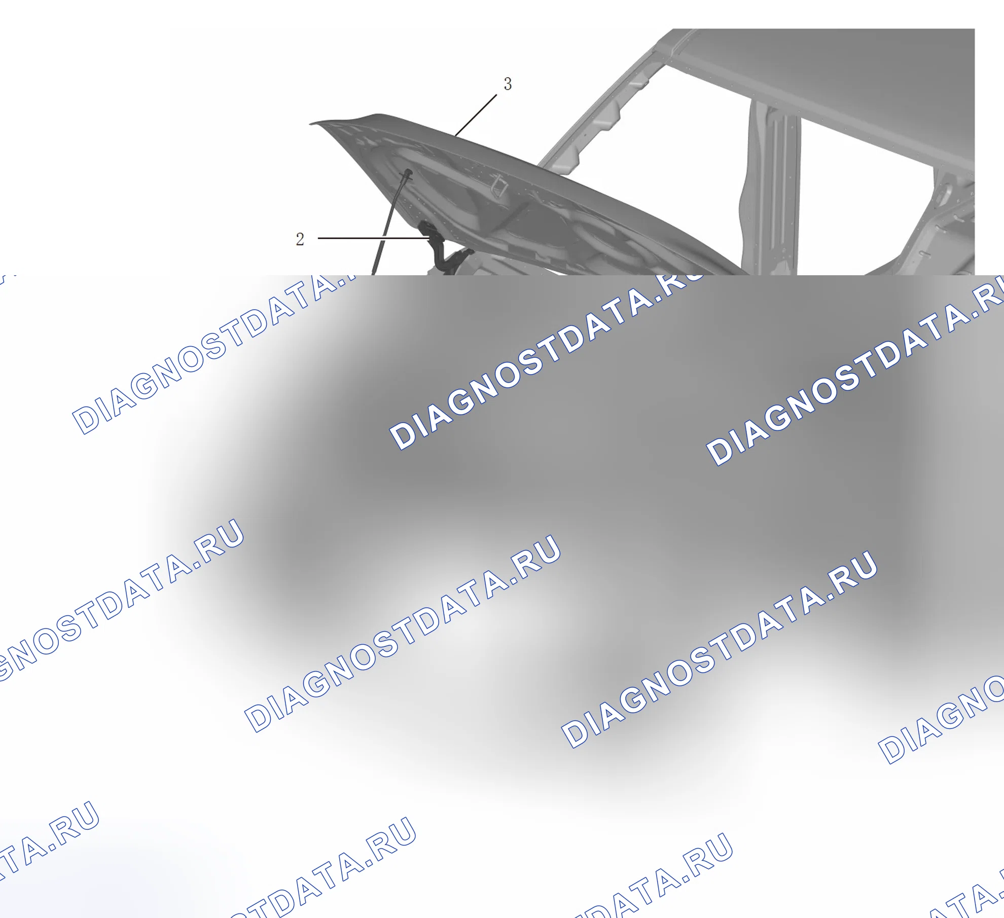 Схема расположения капота — Great Wall Wingle-7. Great-Wall Wingle 7 I