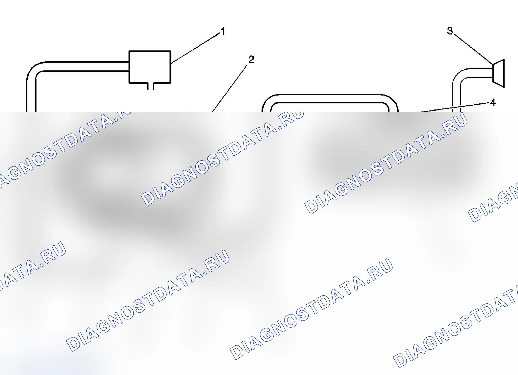 Рис. 25: Схема прокладки шлангов для испарительных выбросов (EVAP). Chevrolet Chevy Express G2500 
