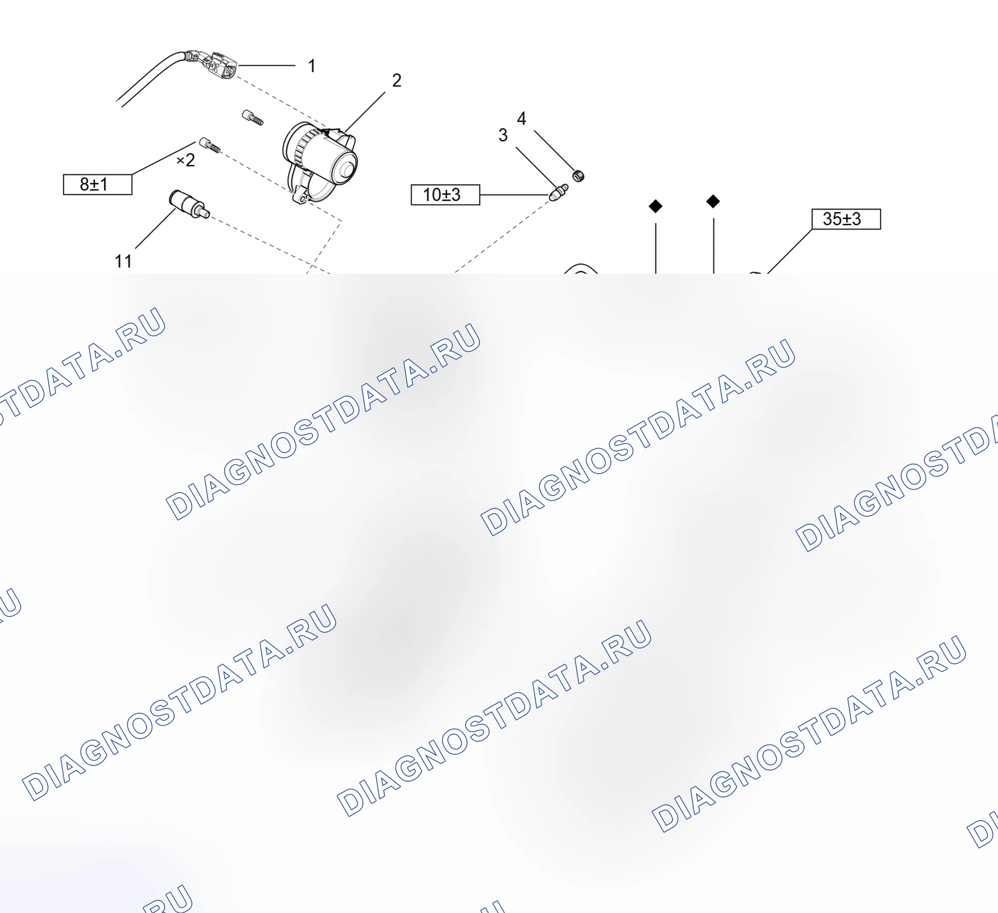 Схема расположения тормоза задних колёс — Wey Vv6. Wey VV6 I