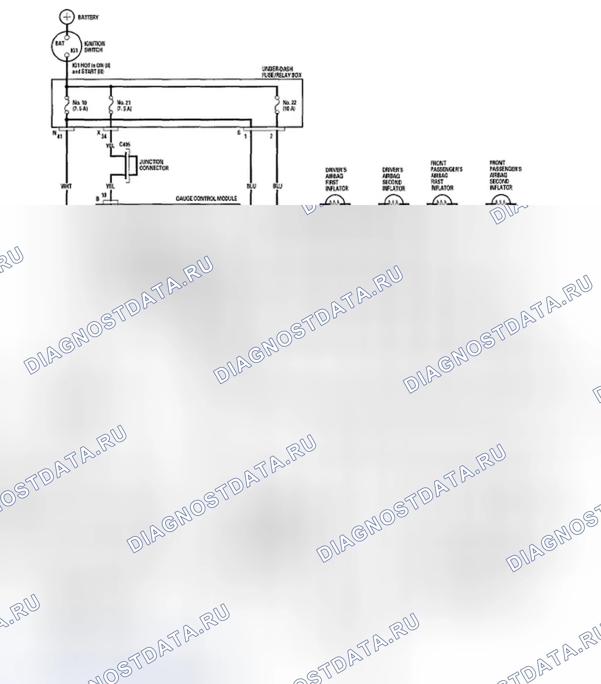 Рис. 304: Принципиальная схема. Acura TSX I