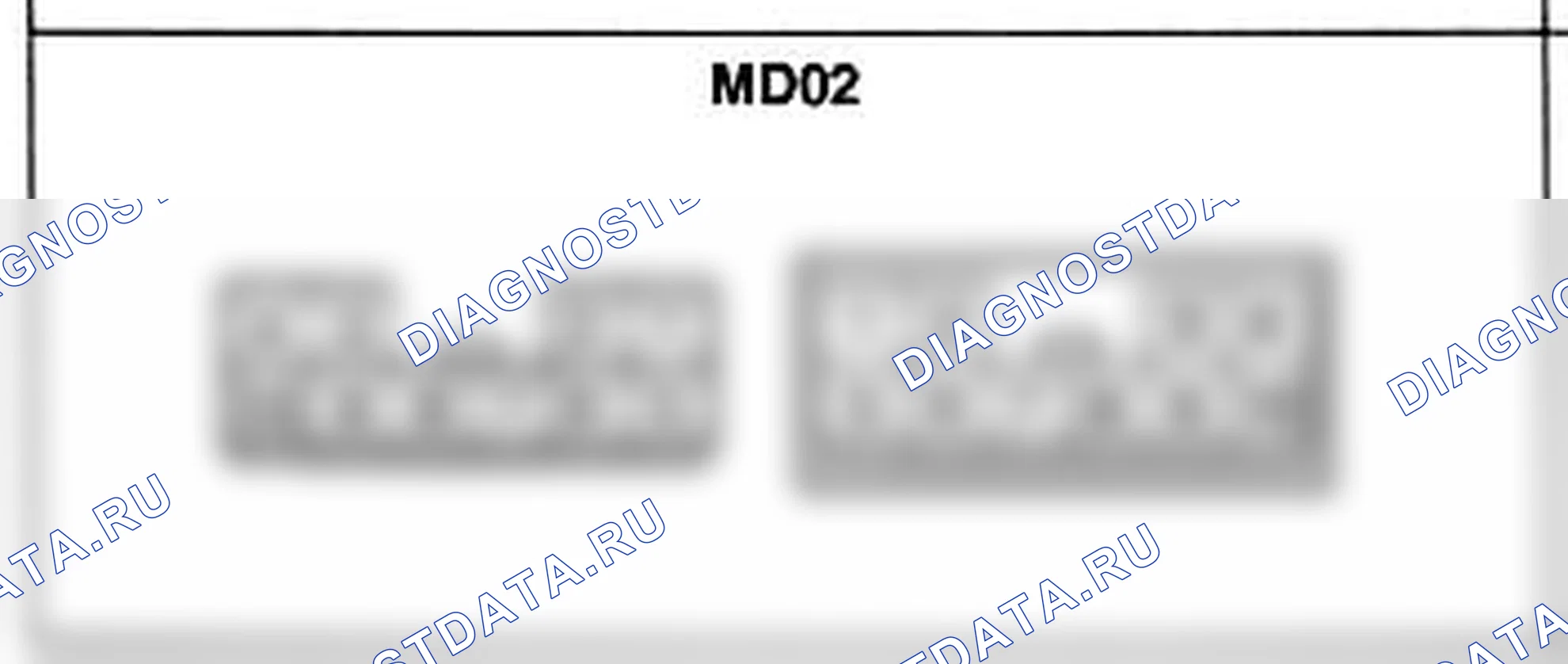 Распиновка разъёма MD02 — основного жгута. Hyundai Accent LC